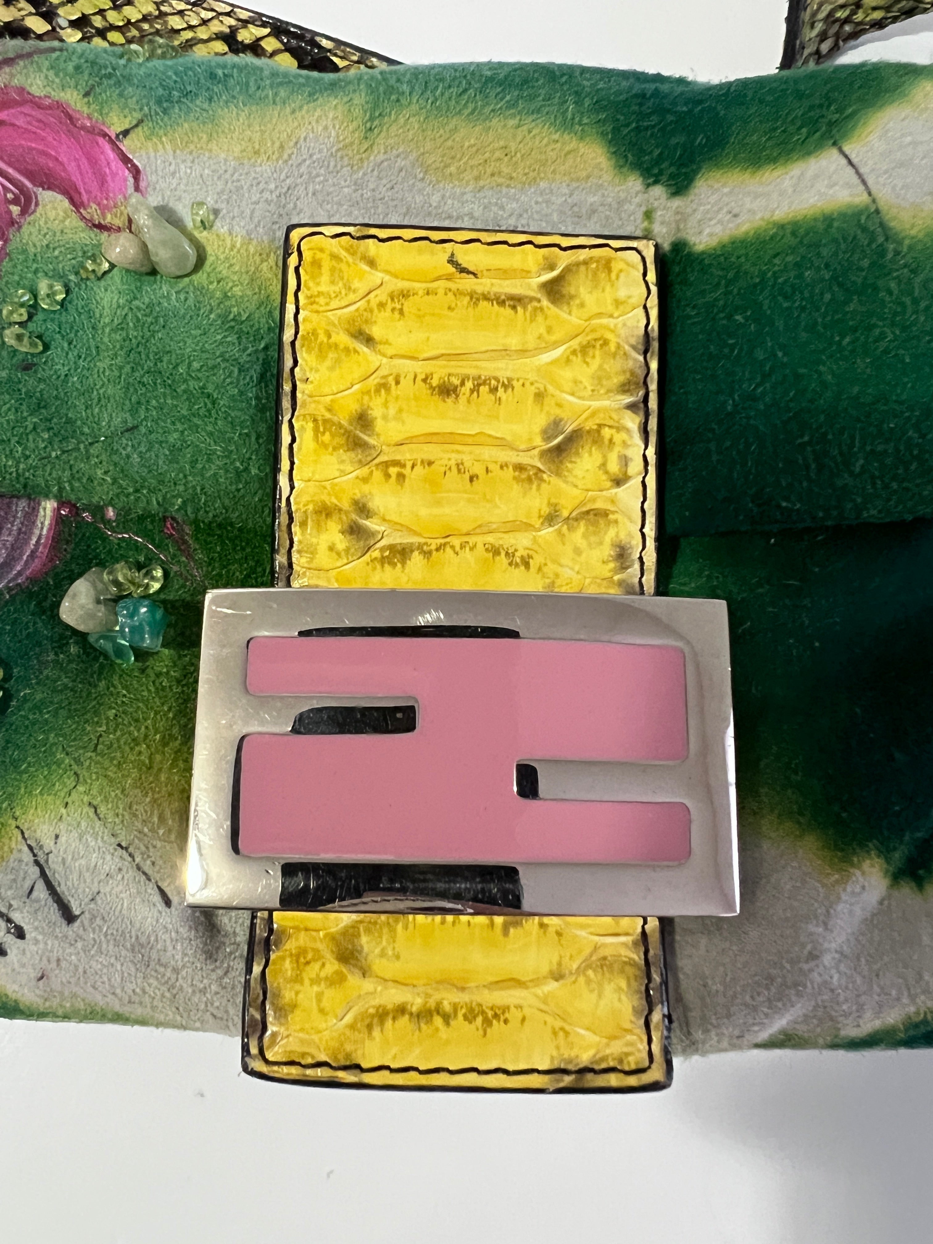 Fendi Floral Beaded Baguette Bag - Luxury Designer Handbag for Women | Perfect for Parties, Weddings & Evening Events