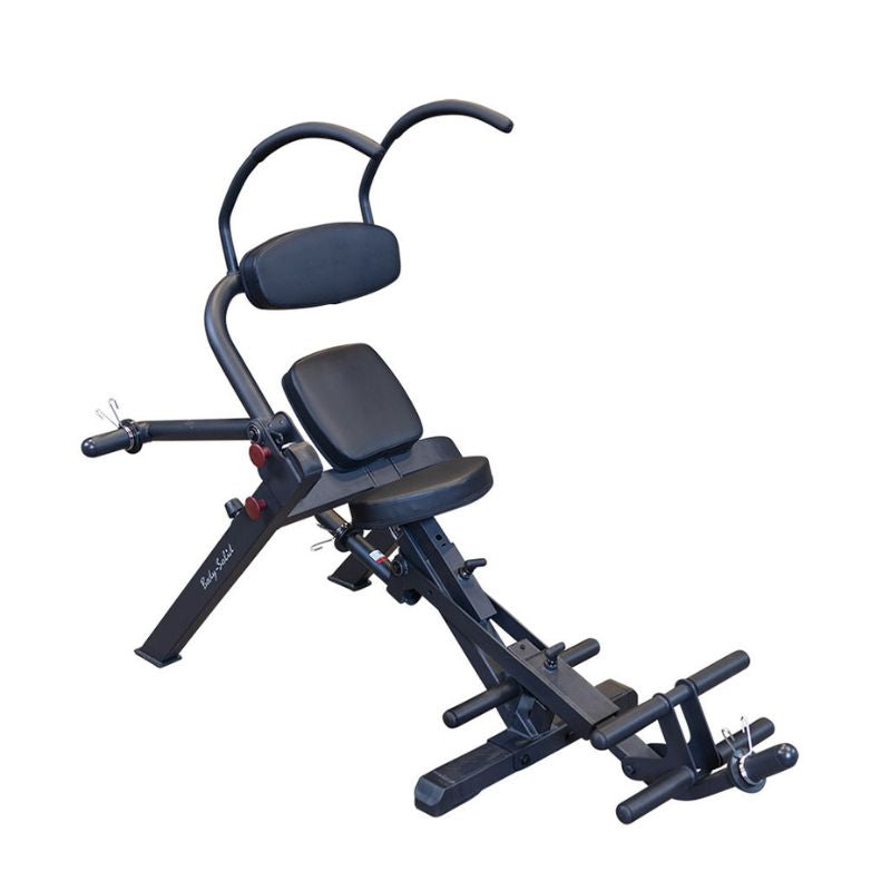 Body Solid GAB300 Semi Recumbent Ab Bench - Home Gym Abdominal Workout Equipment for Core Strength Training | Perfect for Home Fitness & Small Spaces