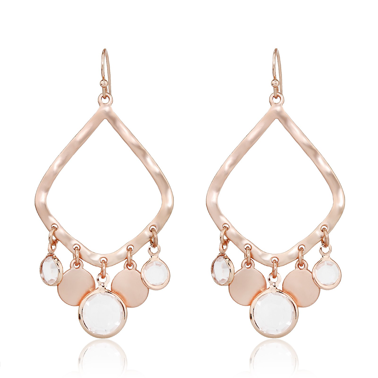 POMINA Lightweight Boho Gold Coin Charm Dangle Hoop Earrings - Bohemian Open Circle Drop Earrings for Women | Perfect for Festivals, Parties & Boho Chic Outfits