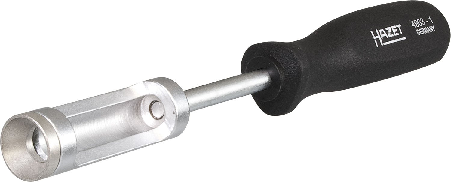 HAZET 4963-1 237mm Spring Plate Installation Tool - Chrome Plated Steel for Automotive Suspension & Repair | Professional Mechanic Tool for Easy Spring Plate Removal & Installation