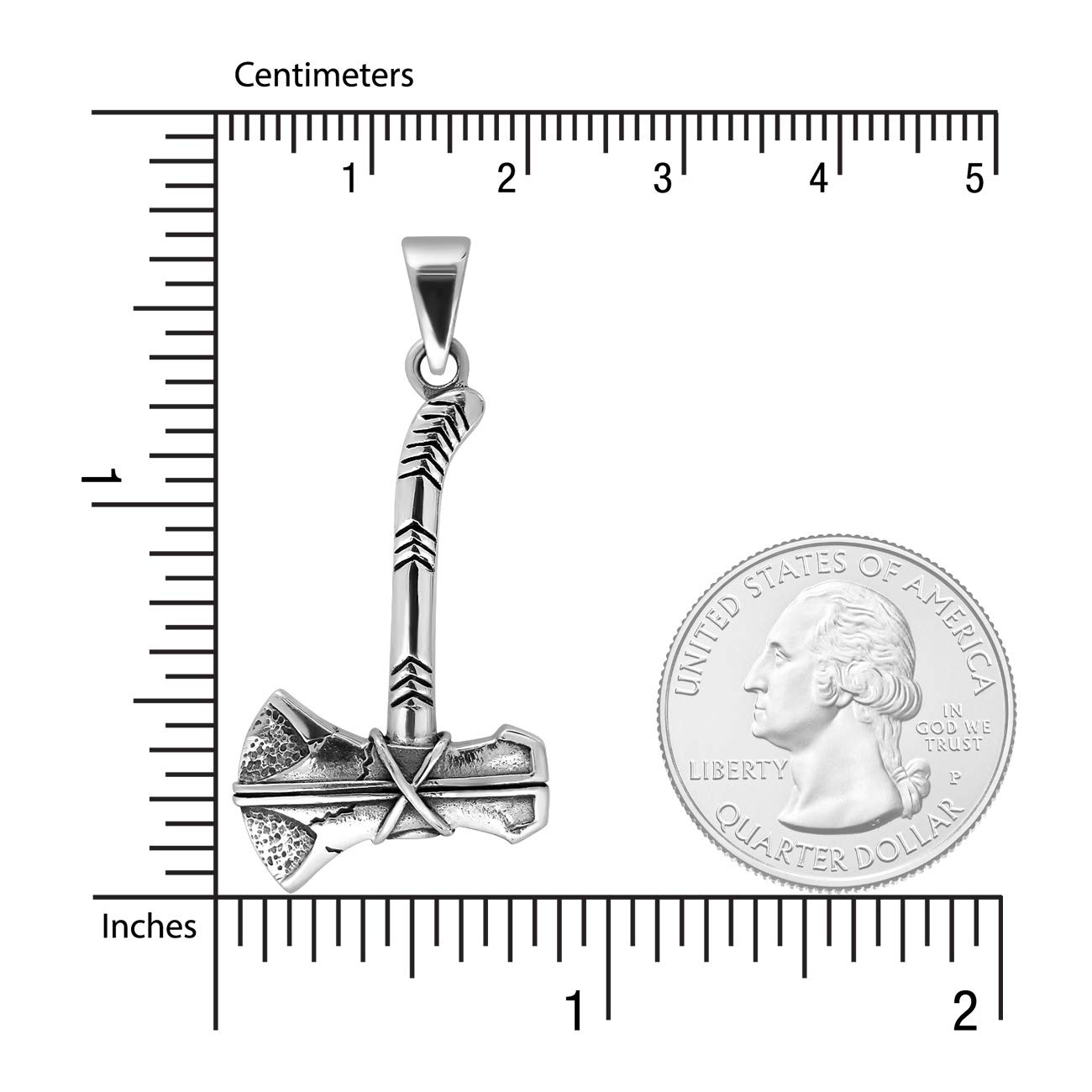 925 Sterling Silver Viking Axe Pendant - Norse Mjolnir Amulet with Celtic Design, Double-Sided Charm for Men & Women | Perfect for Necklace Jewelry, Viking Cosplay, and Norse Mythology Gifts