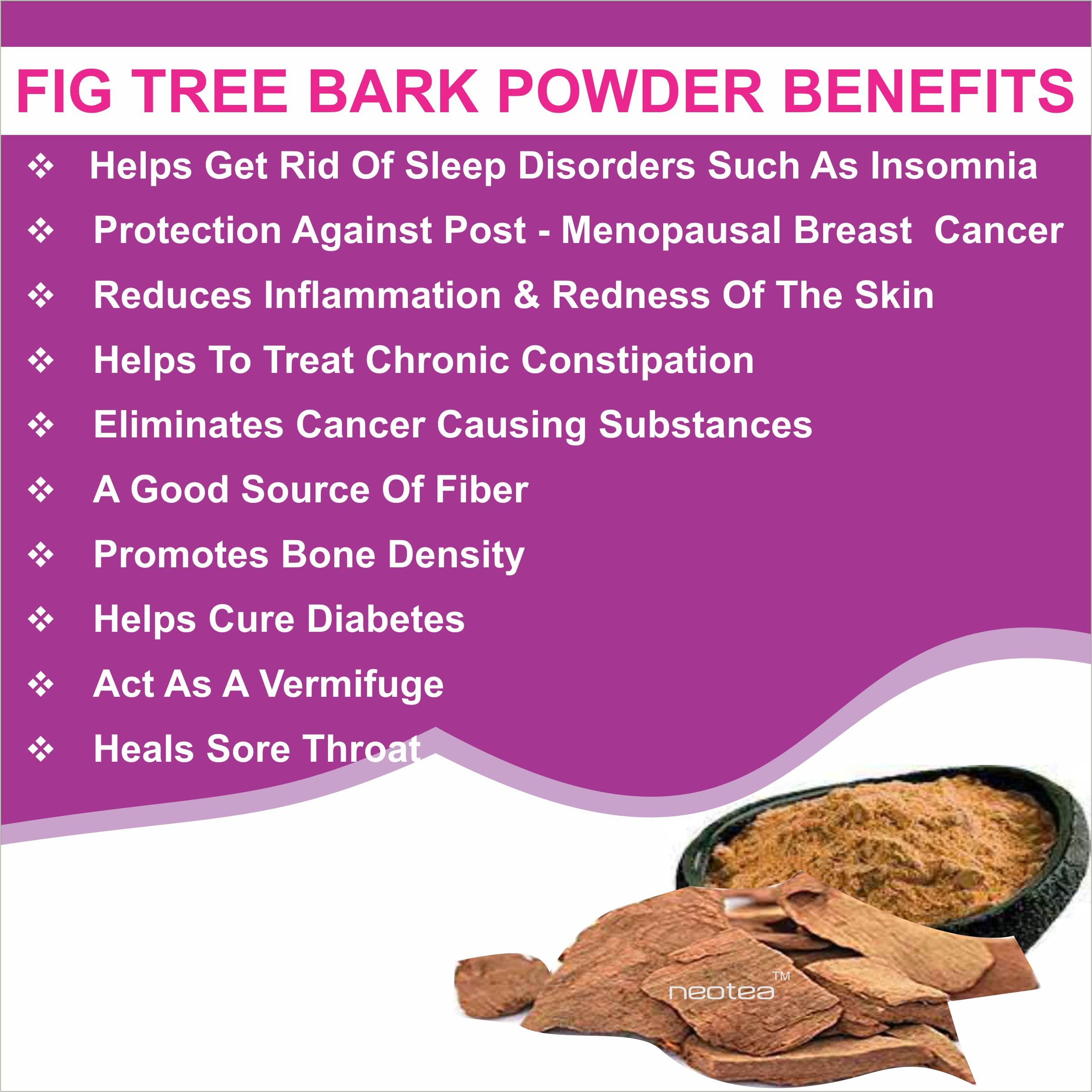 Neotea Athipattai | 100% Natural Fig Tree Bark Powder (300g) - Supports Digestion & Immunity | Perfect for Herbal Tea, Smoothies & Ayurvedic Remedies
