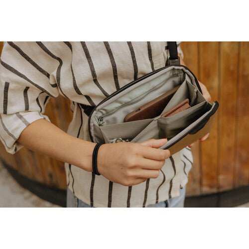 Peak Design Tech Pouch Small - Waterproof Travel Organizer for Electronics & Cables - Coyote Color - Perfect for Travel, Office & Everyday Carry