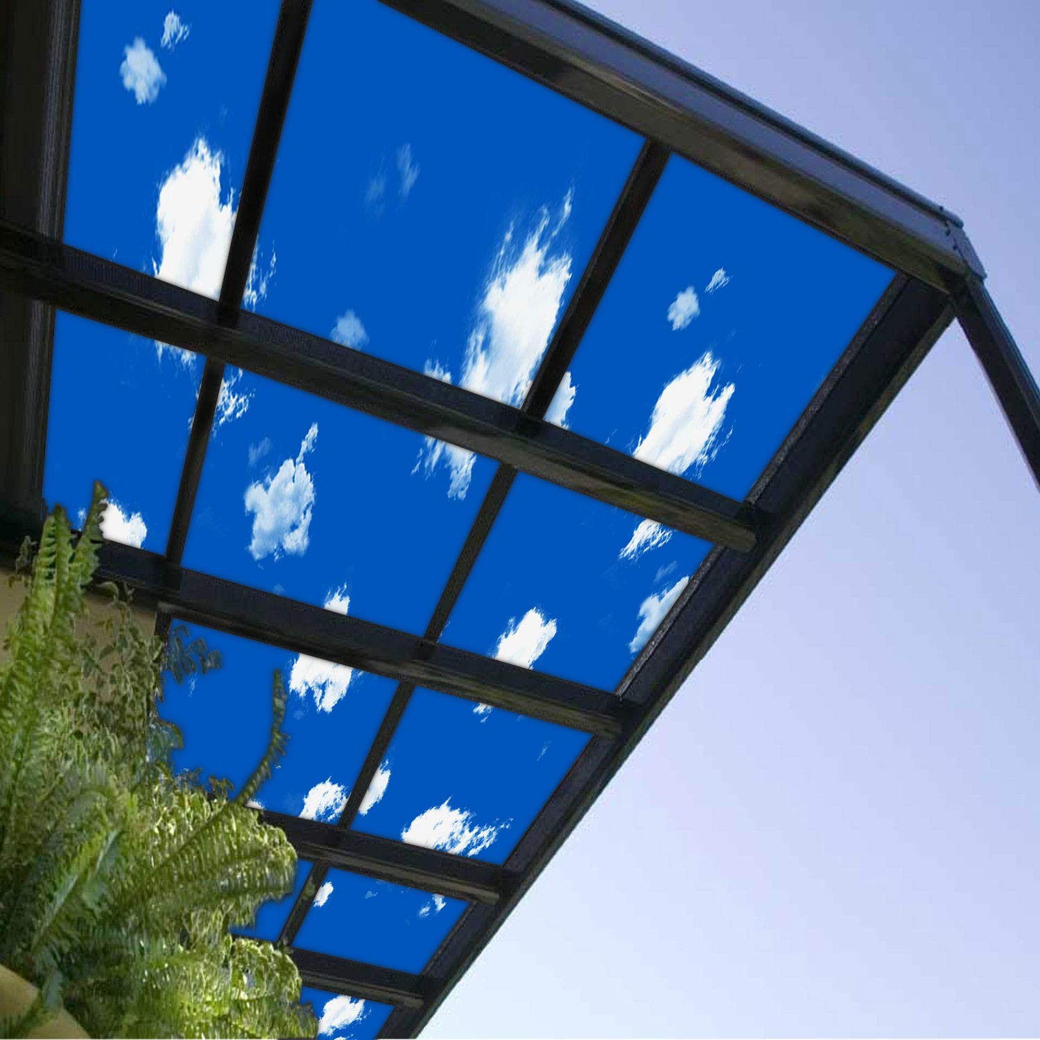 12'x31' Waterproof Sun Shade Sail Rectangle Canopy Cover with Grommets - UV Block Outdoor Shade for Pergola, Backyard, Garden, Patio, Deck - Sky Blue | Perfect for Summer Sun Protection & Outdoor Relaxation