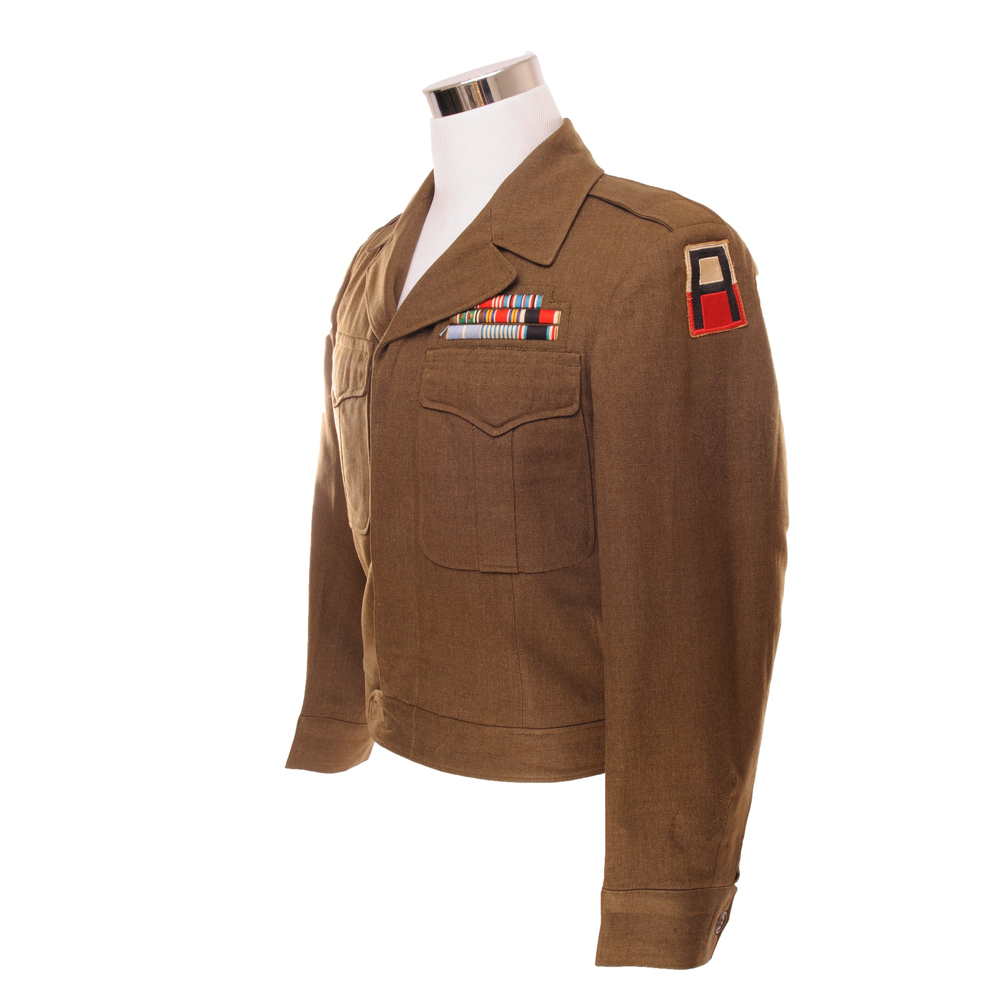 Vintage US Army Officer Dress Ike Jacket 1940s WWII Military Uniform Size 38R - Perfect for Historical Reenactments, Collectors & Vintage Fashion Enthusiasts
