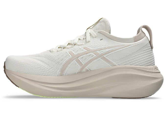 ASICS Gel-Nimbus 27 Women's Running Shoes (B Width) - Cream/Mineral Beige | Cushioned Support for Long-Distance Running & Marathon Training