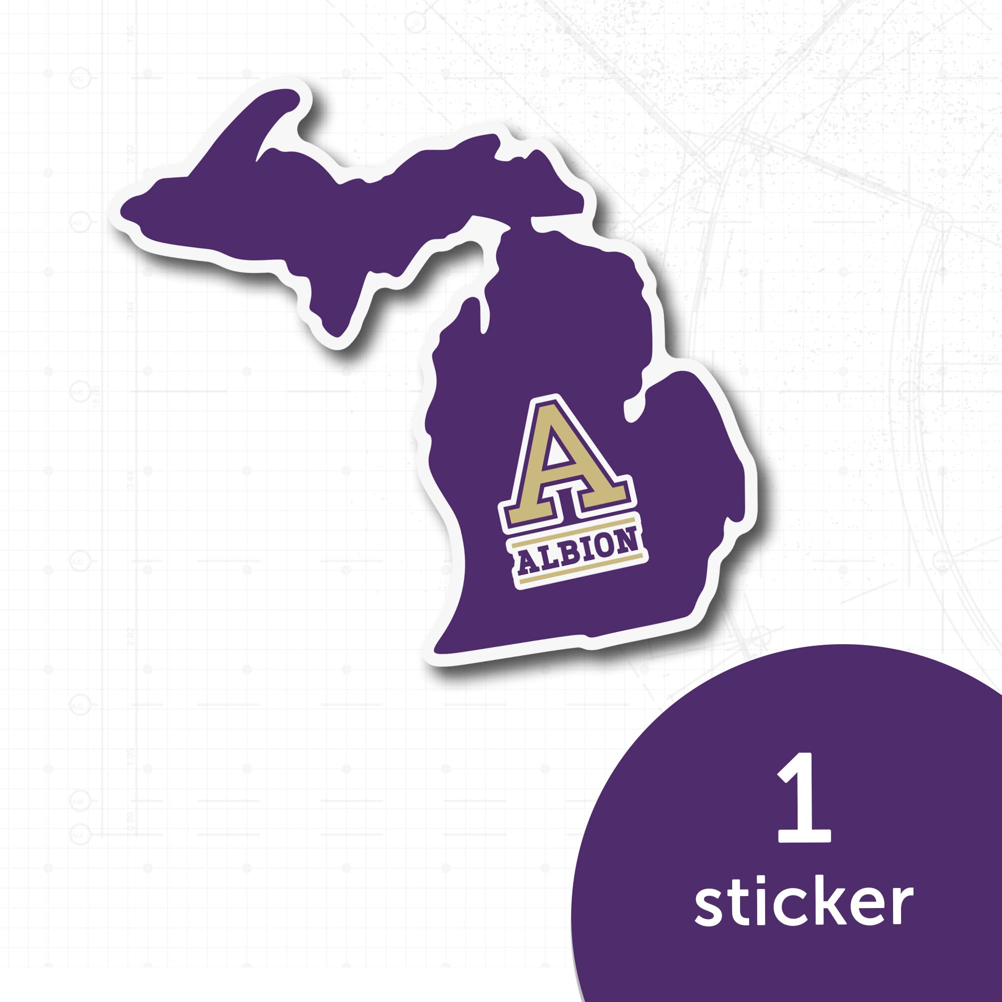 Desert Cactus Albion College Britons Vinyl Decal Sticker - Waterproof Laptop, Water Bottle, Car, Scrapbook Decor - Perfect for School Spirit, Dorm Room, and Travel Accessories