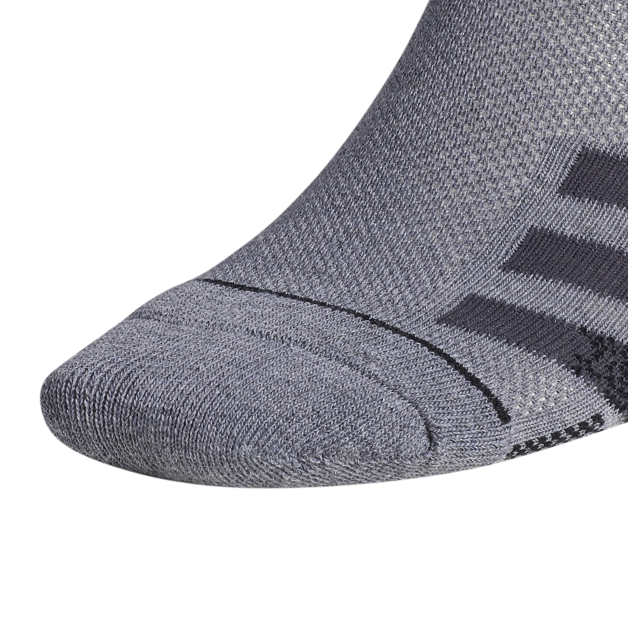 Adidas Men's Superlite Stripe 3 No-Show Athletic Socks 3-Pack - Breathable & Cushioned for Running, Gym, and Everyday Wear