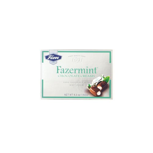 Fazer Fazermint Dark Chocolate with Mint Cream - 3.5 Oz Box (Pack of 12) | Bulk Candy for Office Snacks, Party Favors & Gift Baskets