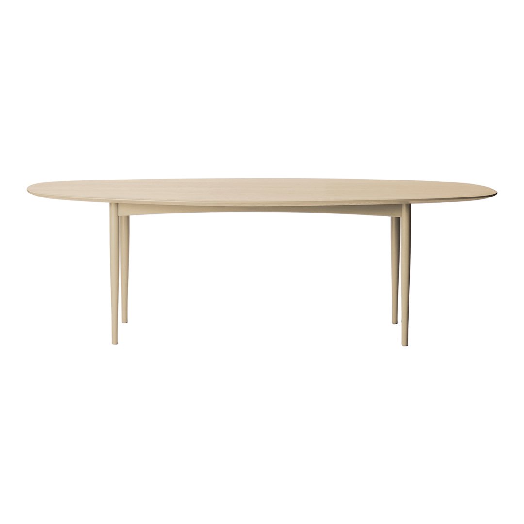 Modern Jari Ellipse Dining Table - Contemporary Oval Wooden Table for Dining Room, Kitchen, or Office - Perfect for Family Gatherings & Dinner Parties