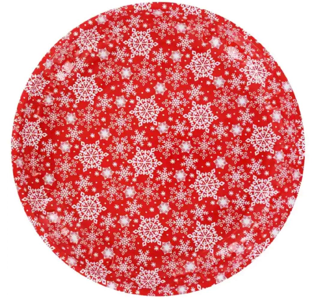 Snowflake Cookie Tray for Christmas Baking & Gifts