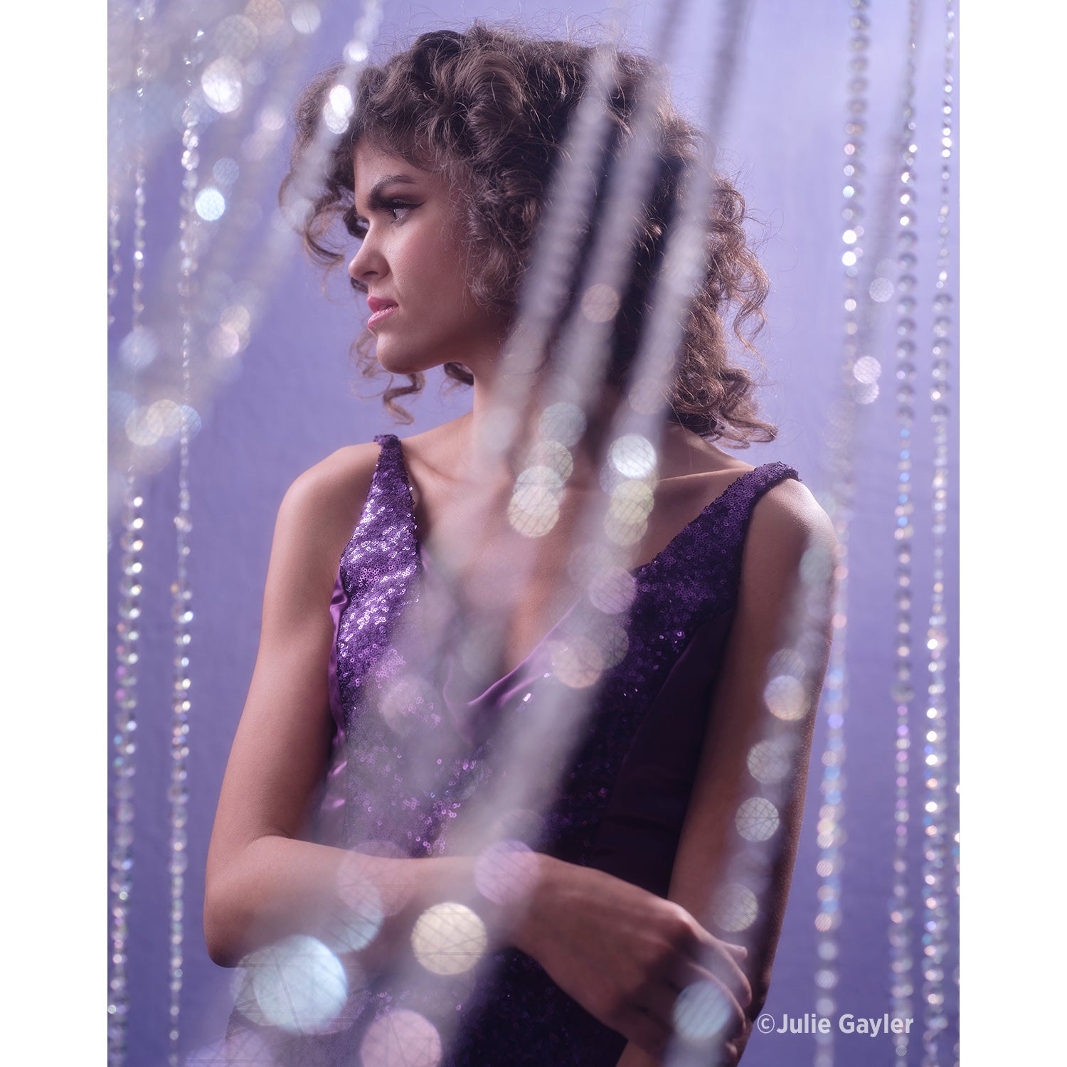 Wrinkle Resistant Periwinkle Purple Backdrop - 9' x 10' Photography Background for Studio, Portraits & Events
