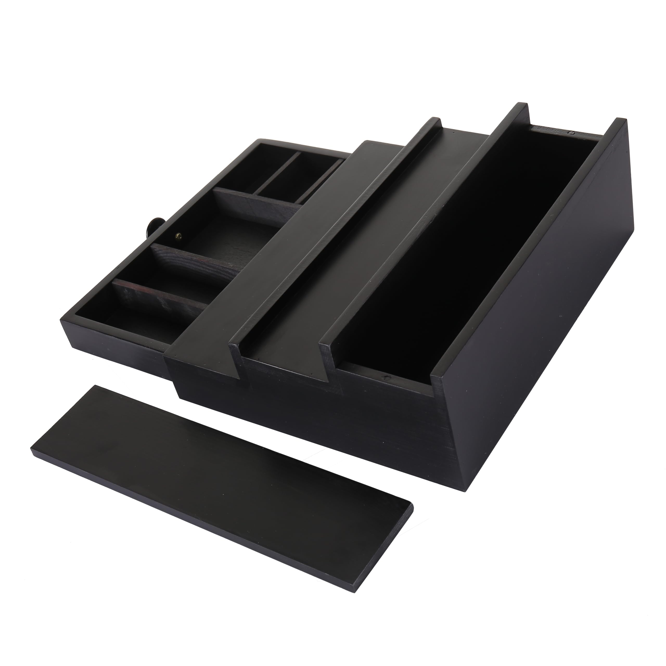 3-Tier Wooden Cologne Organizer for Men with Drawer - Perfume Display Stand for Dresser & Vanity
