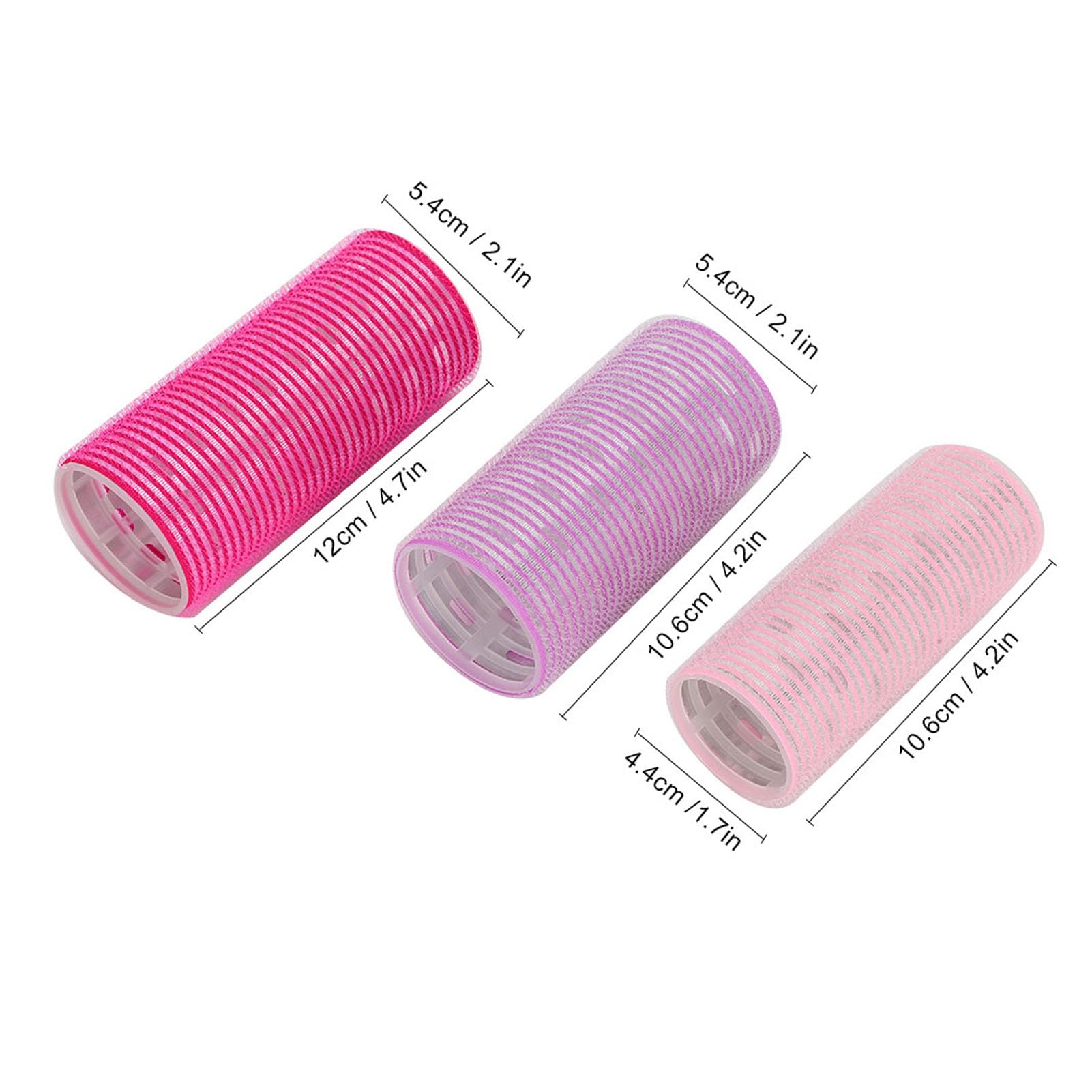 3Pcs Self-Adhesive Hair Rollers for Styling & Curling - Strong Hold Hair Curlers for Women, DIY Salon Quality Hairdressing Tools - Perfect for Home Use, Parties & Professional Styling
