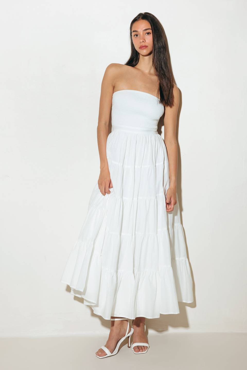 Light Breeze Open Back Midi Dress - Flowy Summer White Dress for Women | Beach Wedding, Vacation & Date Night Outfits