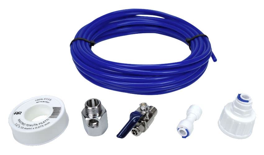 RO System Water Feed Connection Kit for Refrigerator & Icemaker - Household Water Filter Replacement Parts | Perfect for Home Kitchen, Office Breakroom & RV Plumbing