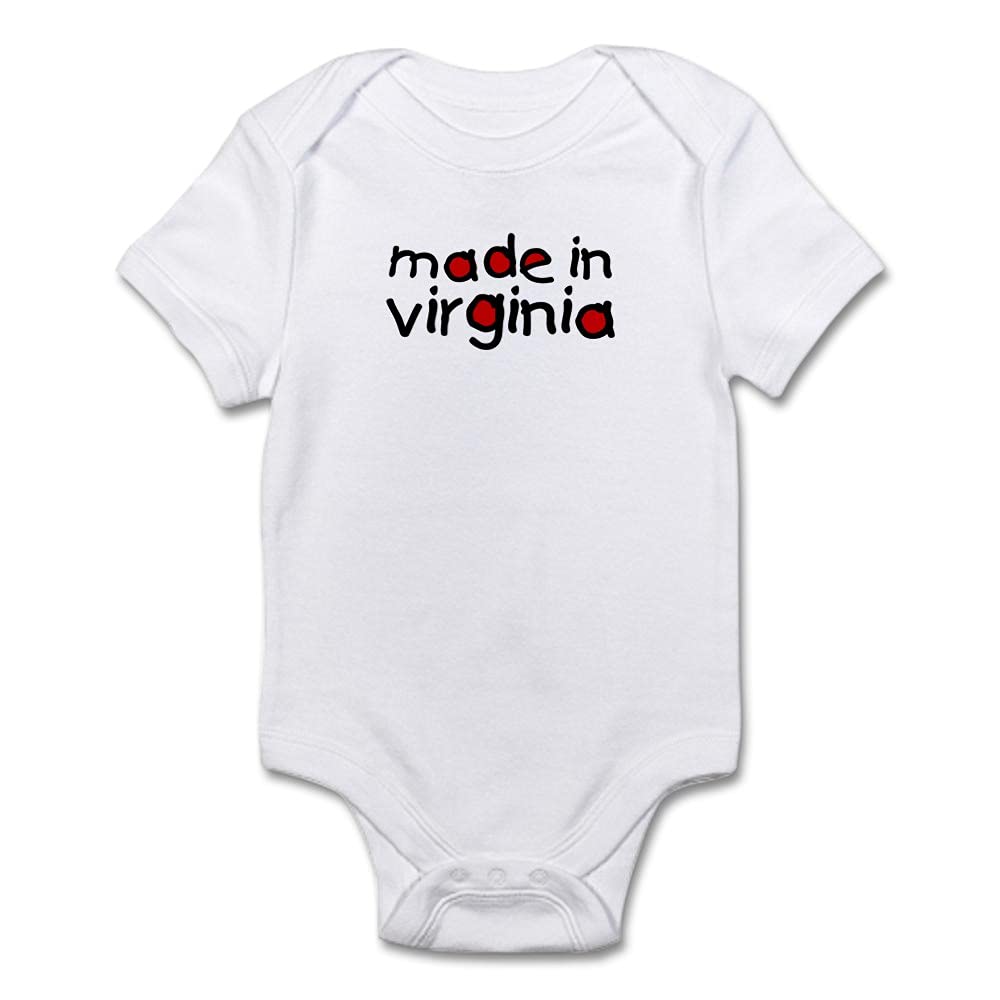 Virginia Cute Infant Bodysuit Baby Romper - Soft Cotton Onesie for Newborns & Toddlers - Perfect for Family Outings, Photo Shoots & Everyday Wear