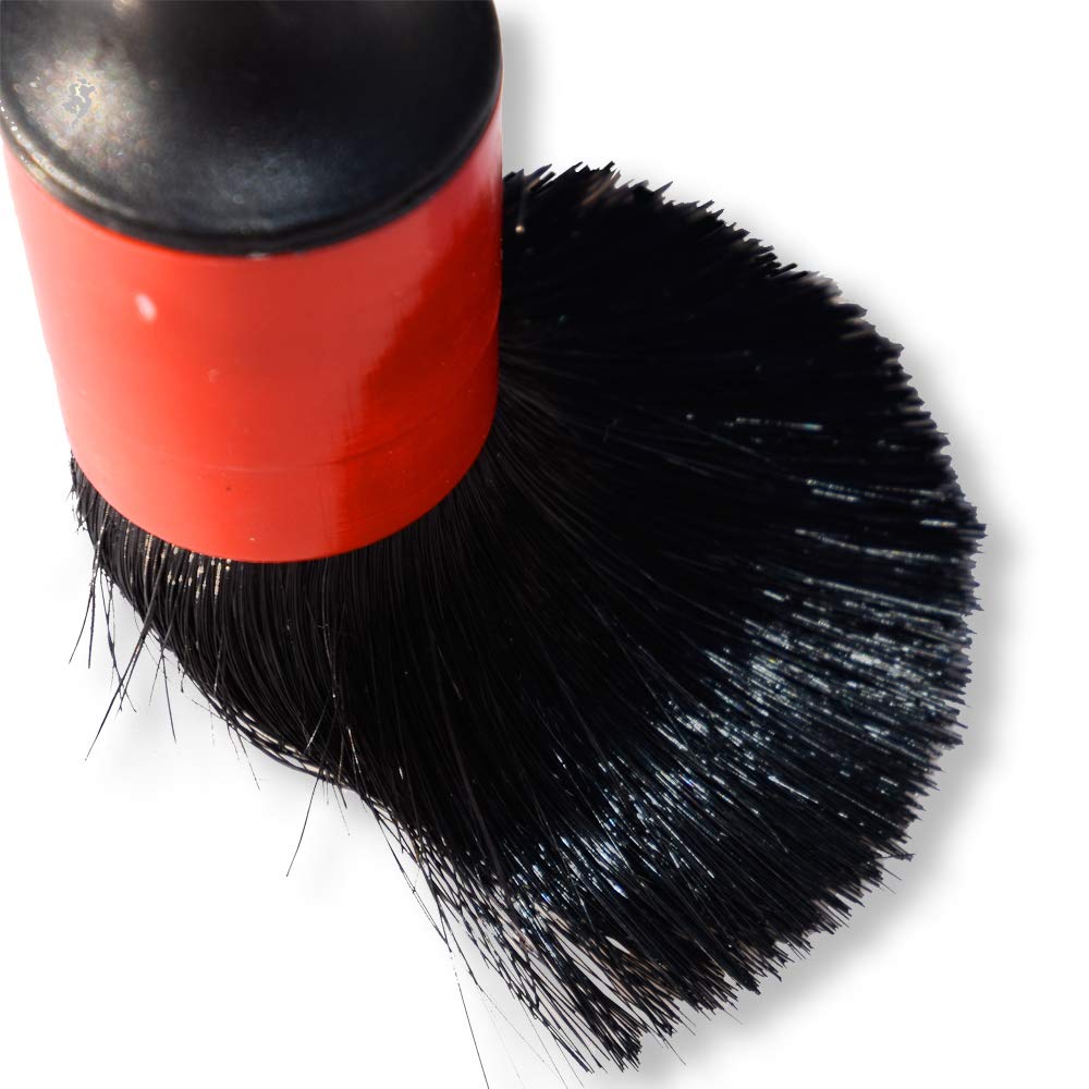 Premium Car Detailing Brush Set - 5 Sizes for Wheels, Engine & Interior Cleaning