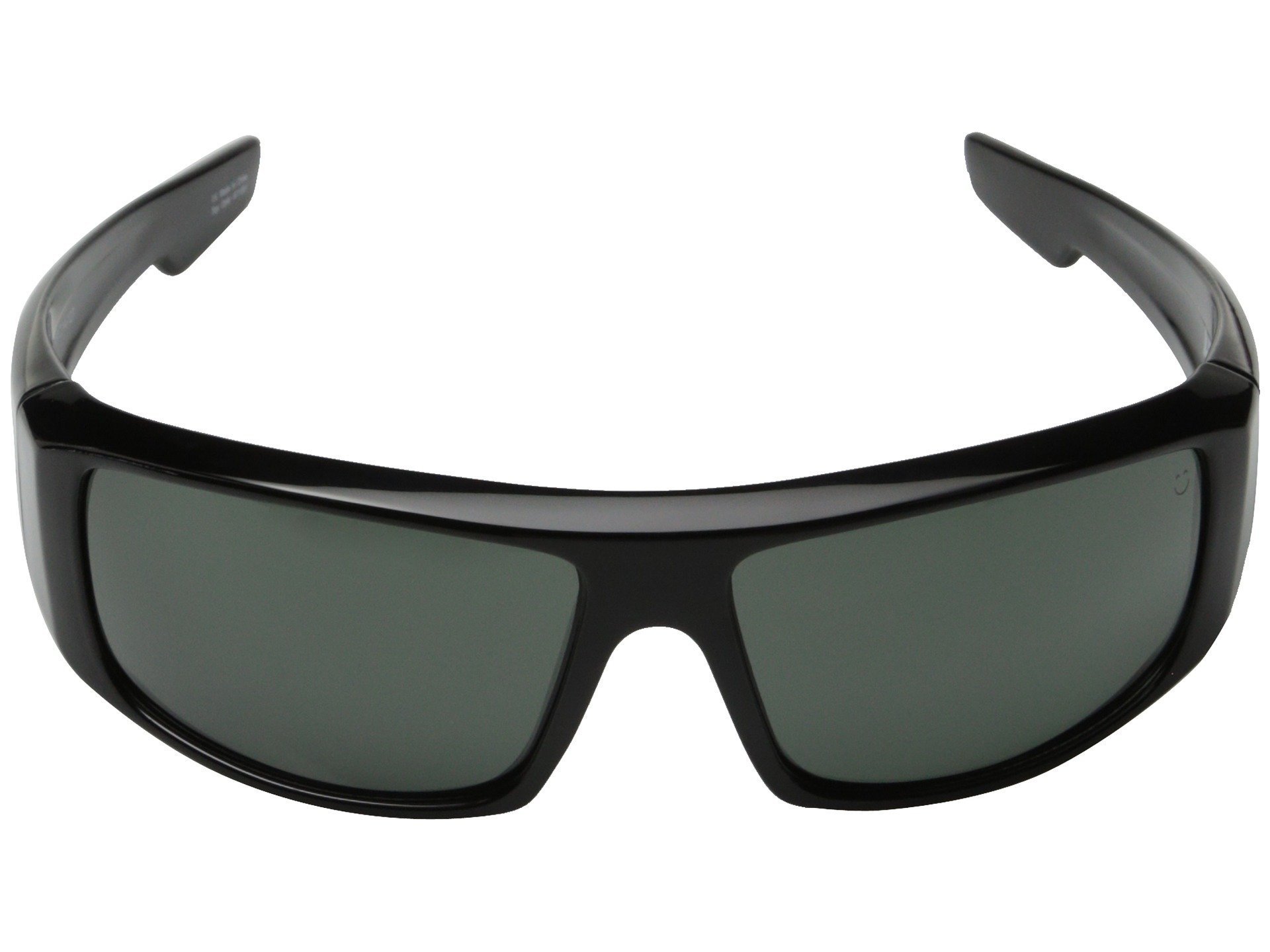 Spy Logan Polarized Sunglasses for Men & Women - Shiny Black/Grey UV Protection - One Size Fits All - Perfect for Driving, Beach & Outdoor Activities