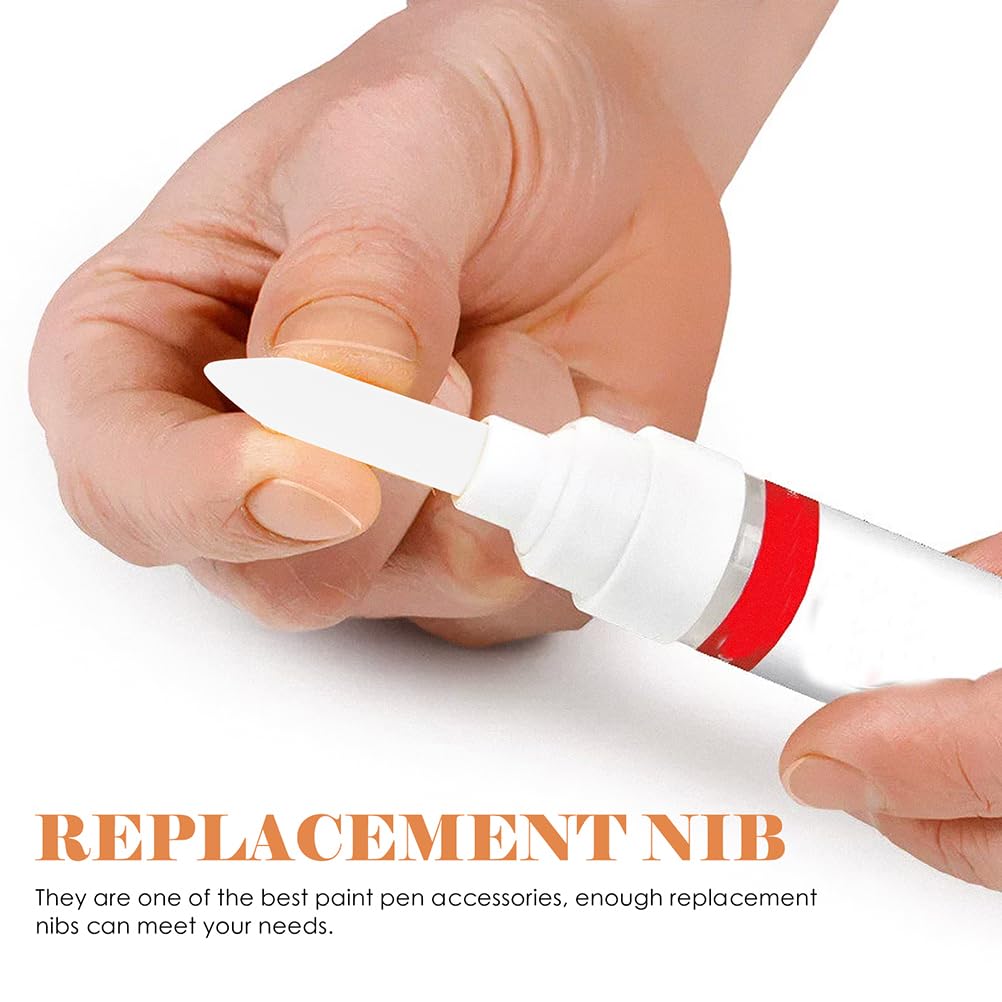 VICASKY 20pcs 0.7mm Acrylic Paint Marker Replacement Nibs - Permanent Refillable Nib Tips for Artists, DIY Crafts & Signage - Perfect for Canvas Painting, Wood Decor & Glass Art Projects