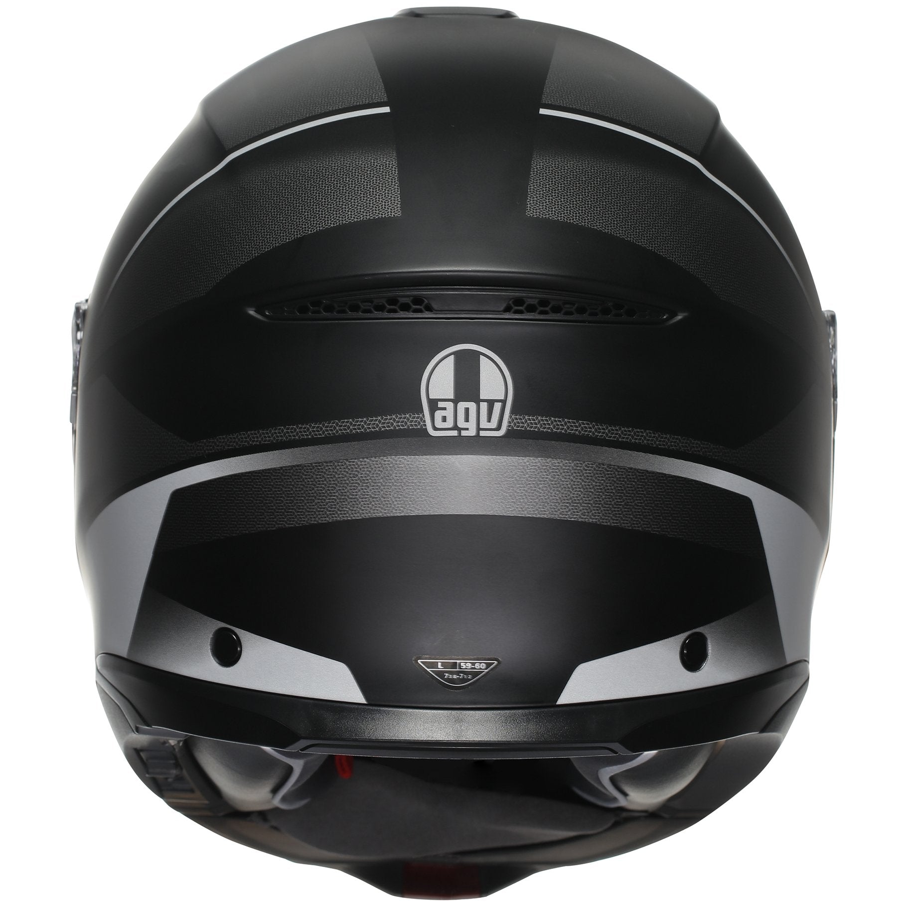 AGV Tourmodular Perception Matt Black / Silver Motorcycle Helmet - Lightweight & DOT Certified for Street & Racing - Perfect for Urban Commuting & Track Days