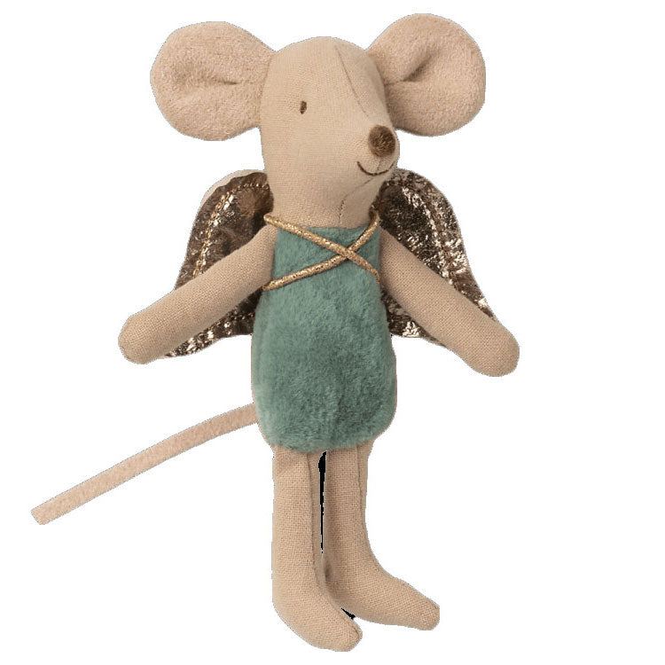 Maileg Baby Mice - Adorable Fairy Mouse Toy in Little Green for Kids | Perfect for Pretend Play, Nursery Decor & Gift Giving