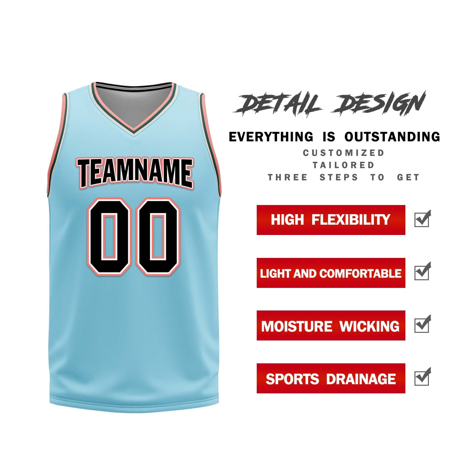 Custom San Antonio City Edition Reversible Basketball Jersey - Glacier Blue, Brown, Red - Personalized Sports Jersey BBJ01R D0610 27 COOLMAX Fabric - Perfect for Team Games, Streetball & Fan Apparel