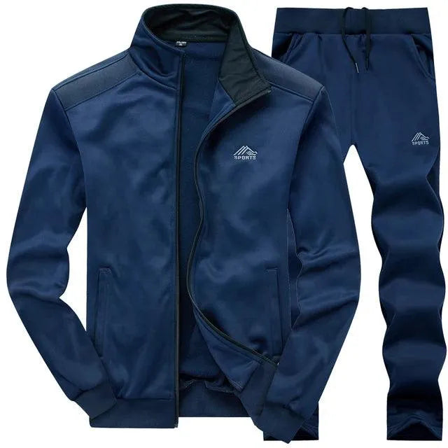 Men's Casual Fleece Jogger Two Piece Set - Comfortable Lounge Wear for Home, Gym & Outdoor Activities