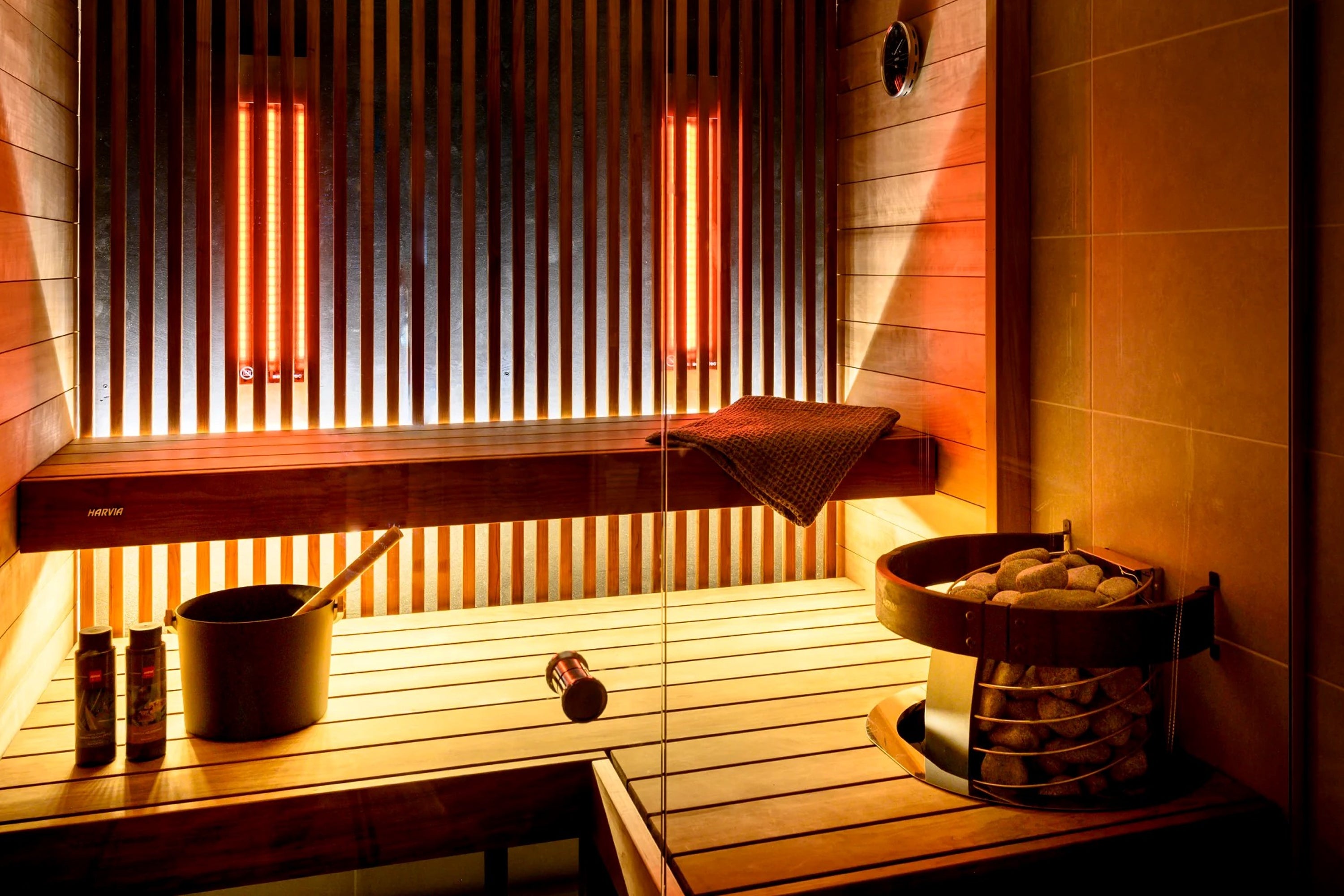 Harvia Spirit Electric Sauna Heater with Xenio WiFi Control - Smart Home Spa & Wellness Solution for Indoor Sauna Rooms