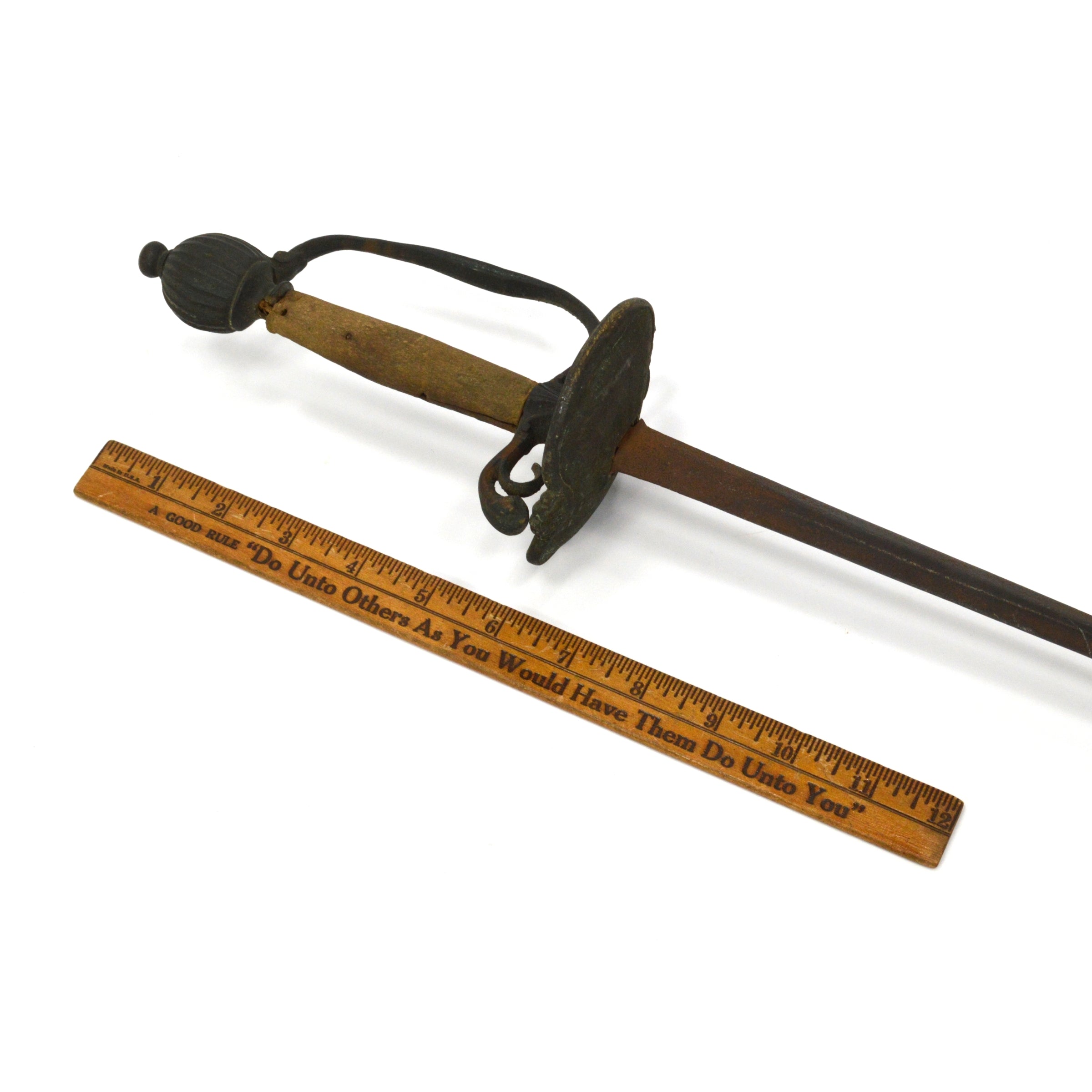 Antique 18th Century French Smallsword Rapier - American Revolutionary War Era Sword - 39 Inch Blade for Collectors & Historical Reenactments