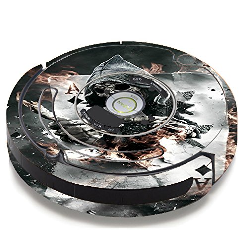 itsaskin1 Vinyl Skin Decal Wrap for iRobot Roomba 650 & 655 Robot Vacuum - Ace Diamonds Grim Reaper Skull Design | Custom Protection & Style for Your Smart Cleaning Device