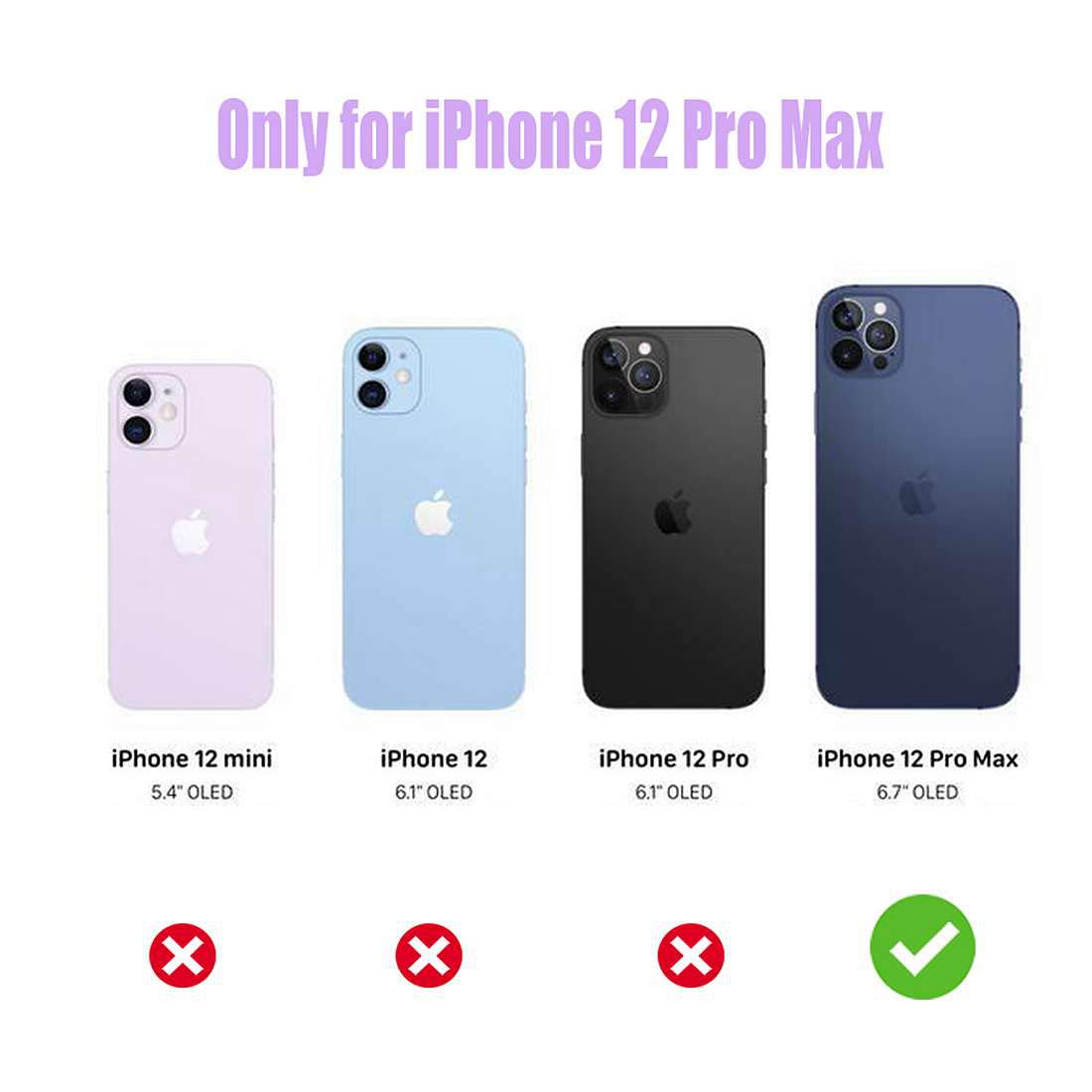 Sparkly Glitter Phone Case for iPhone 12 Pro Max 6.7