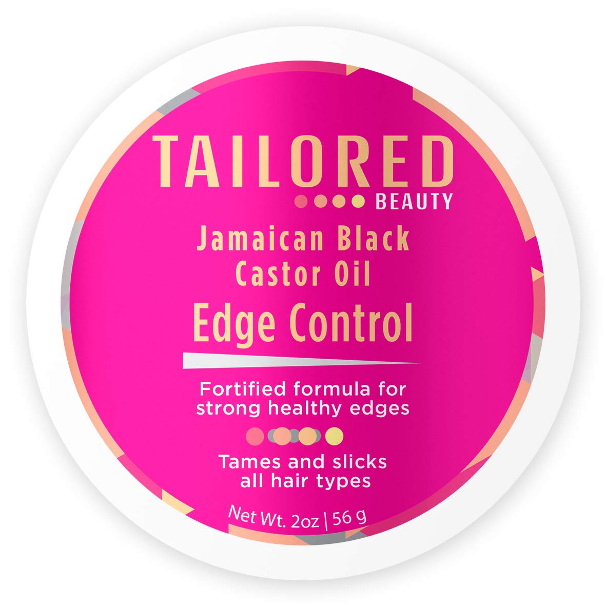 Jamaican Black Castor Oil Edge Control for Natural Hair - Moisturizing & Shine with Aloe Vera & Coconut Oil - Perfect for Styling Braids, Twists & Curls