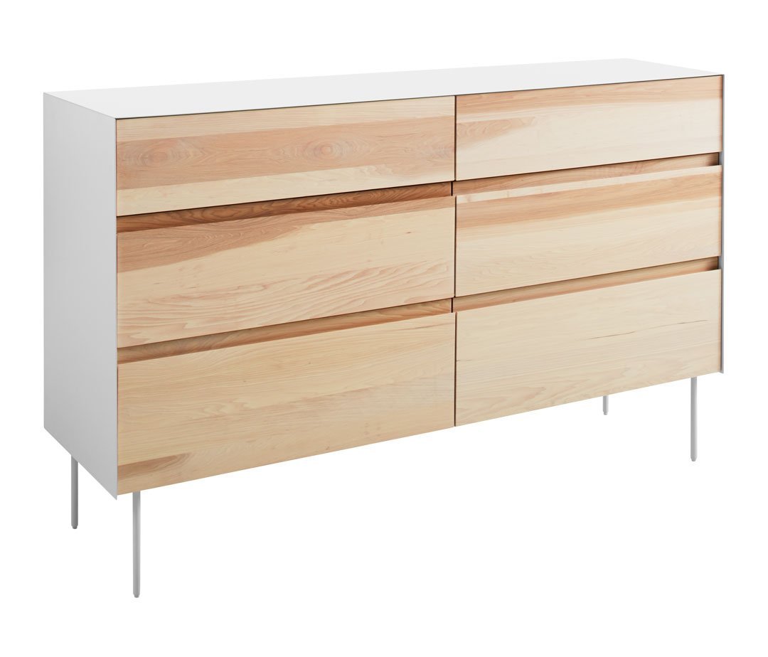6 Drawer Dresser for Bedroom - Solid Wood Chest of Drawers with Smooth Gliding Drawers for Clothes Storage | Perfect for Master Bedroom, Guest Room, or Nursery Organization