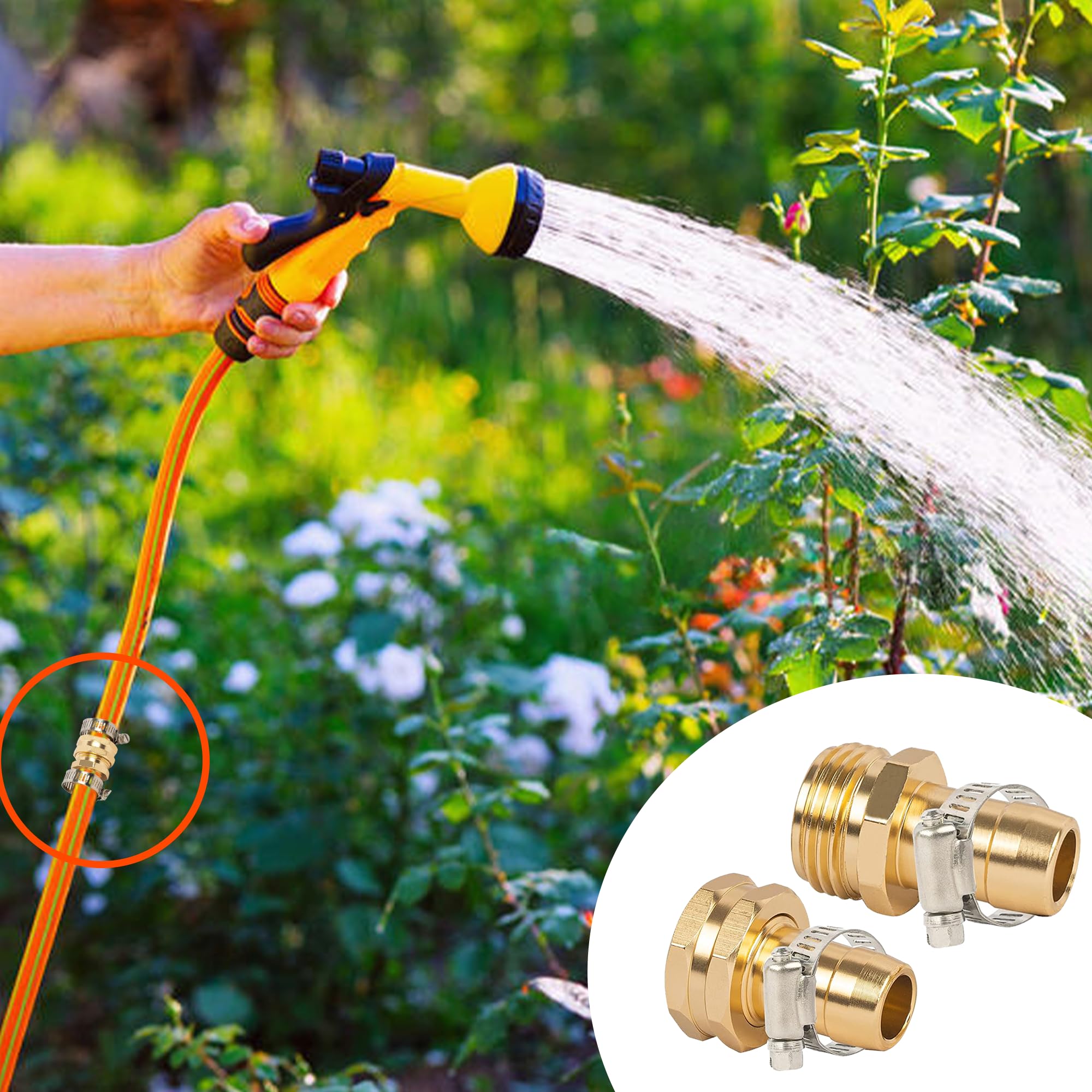 Garden Hose Repair Connector 3/4