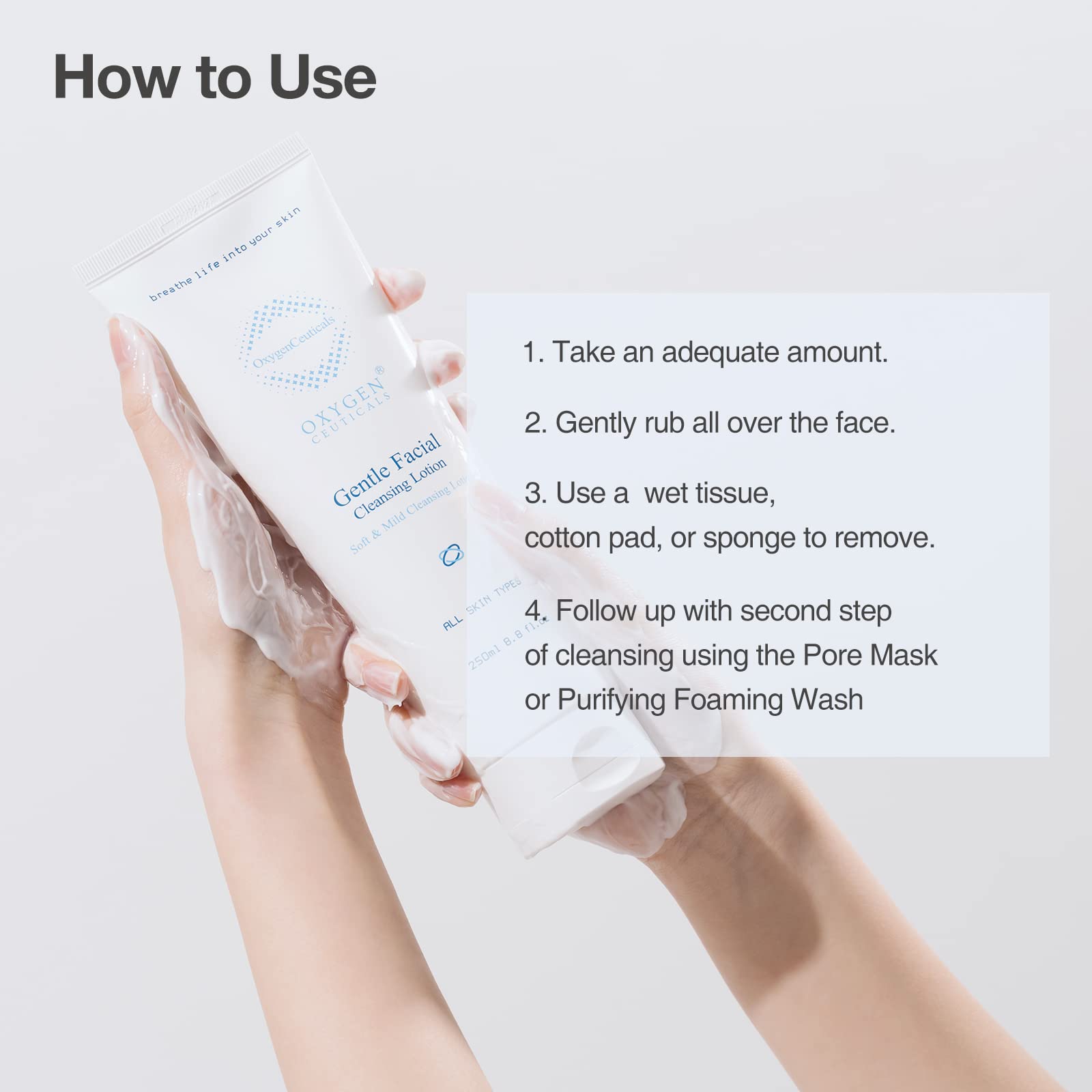 Korean Skin Care Beauty Set - Double Cleanse Treatment Bundle for Sensitive Skin | Pore Mask 200ml + Gentle Facial Cleansing Lotion 250ml | Perfect for Daily Deep Cleansing & Pore Refining Routine