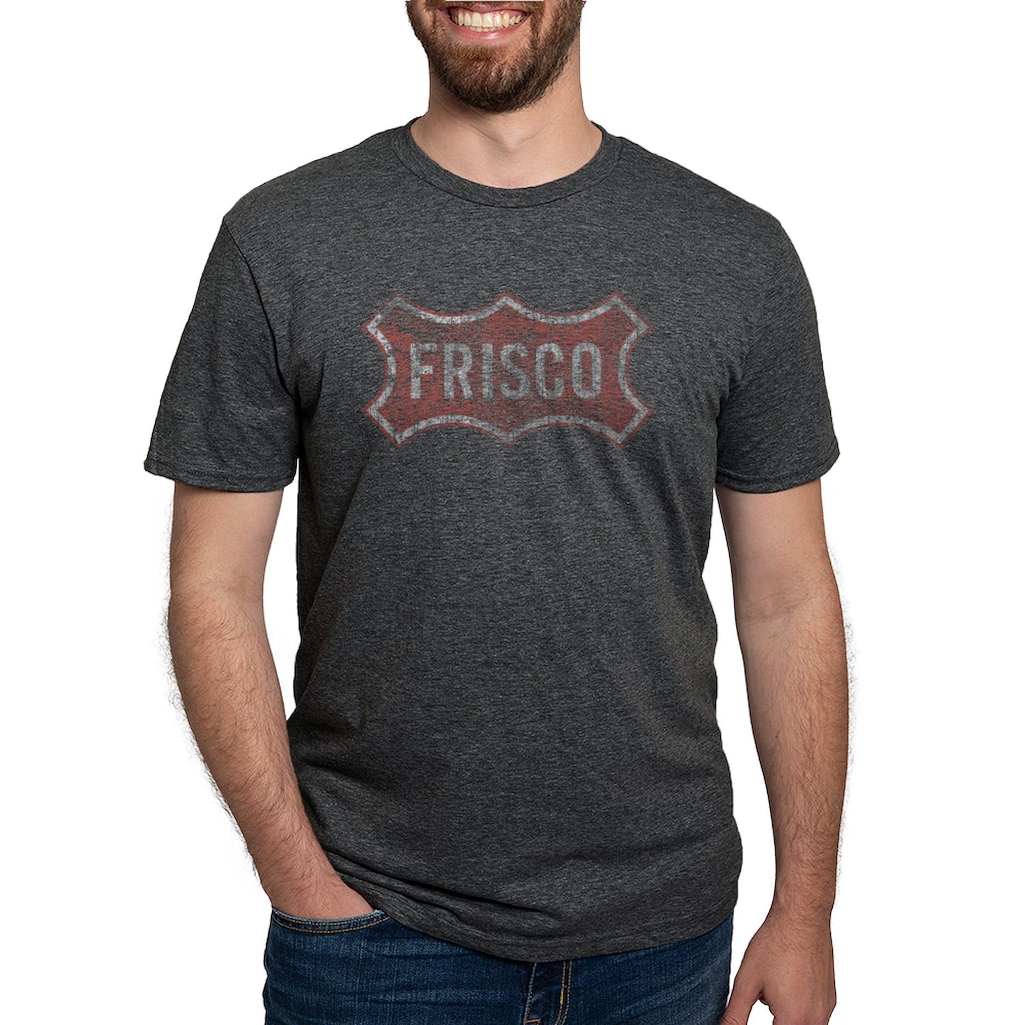 Faded Frisco Vintage T-Shirt for Men - Soft Tri-Blend Cotton Tee - Casual Streetwear for Everyday Wear & Urban Outings