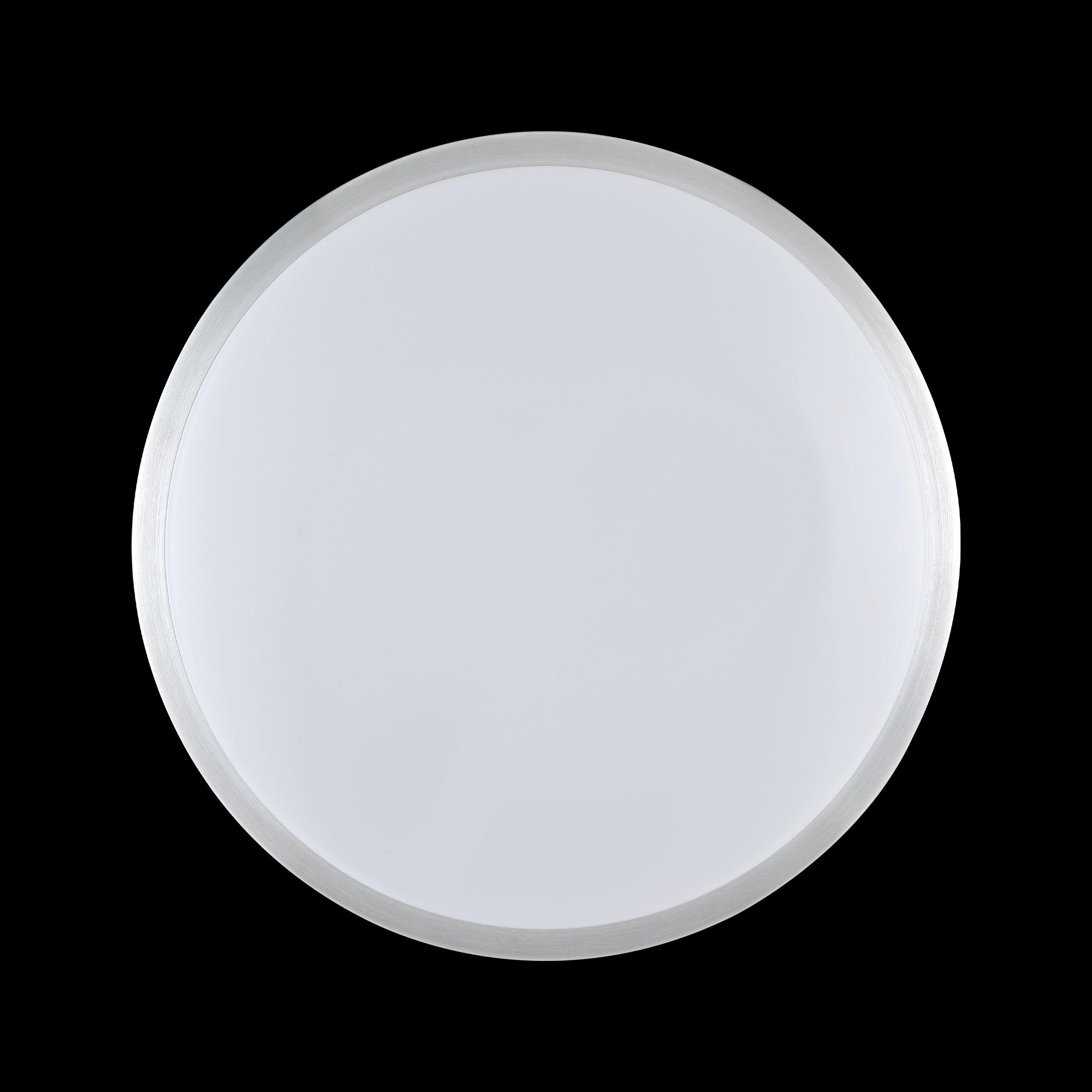 Eglo Competa 1 Nickel Flush Mount Round LED Ceiling Light 24.5cm - Modern Lighting for Bedroom, Kitchen & Hallway