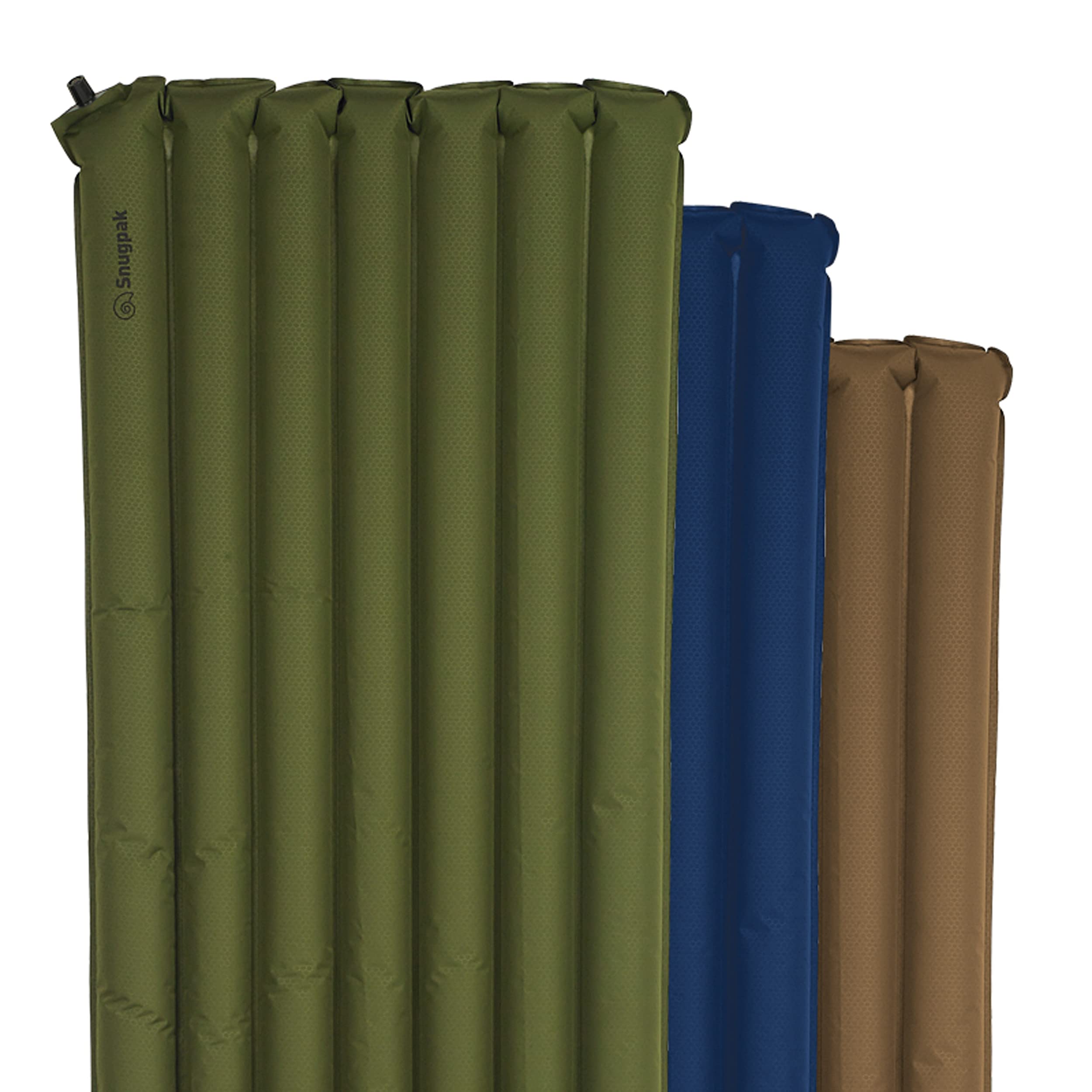Snugpak Basecamp Ops Air Mat with Built-in Foot Pump - Non-Slip Bottom Sleeping Pad for Camping, Hiking & Outdoor Adventures - Perfect for Backpacking, Travel & Emergency Preparedness
