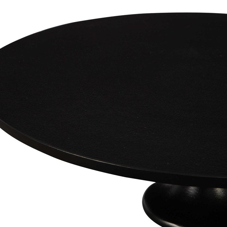 16 x 24 Inch Satin Black Accent Table - Modern Side Table for Living Room, Bedroom & Office Decor