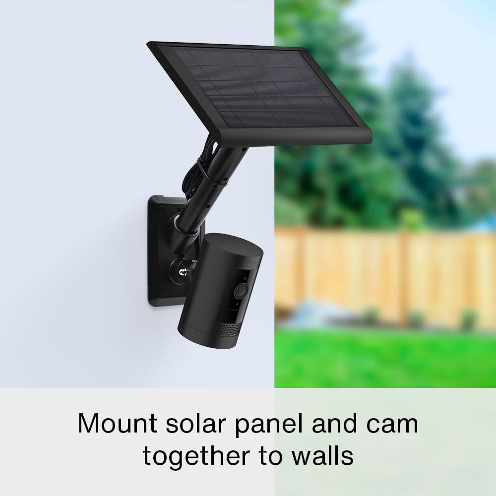 Holicfun 2-in-1 Universal Wall Mount for Outdoor Security Cameras & Solar Panels - Compatible with Ring, Eufy, Arlo, Wyze, Reolink Argus & TP-Link Tapo - White - Perfect for Home Security & Outdoor Surveillance Installation