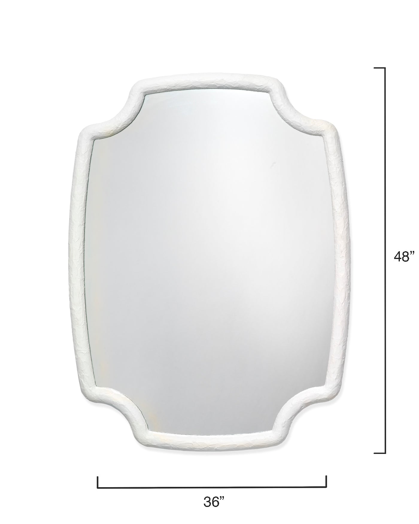 Selene Mirror - Full-Length Wall Mirror with White Frame for Home Decor, Bedroom, Living Room & Dressing Area | Modern Stylish Design for Selfie & Outfit Check
