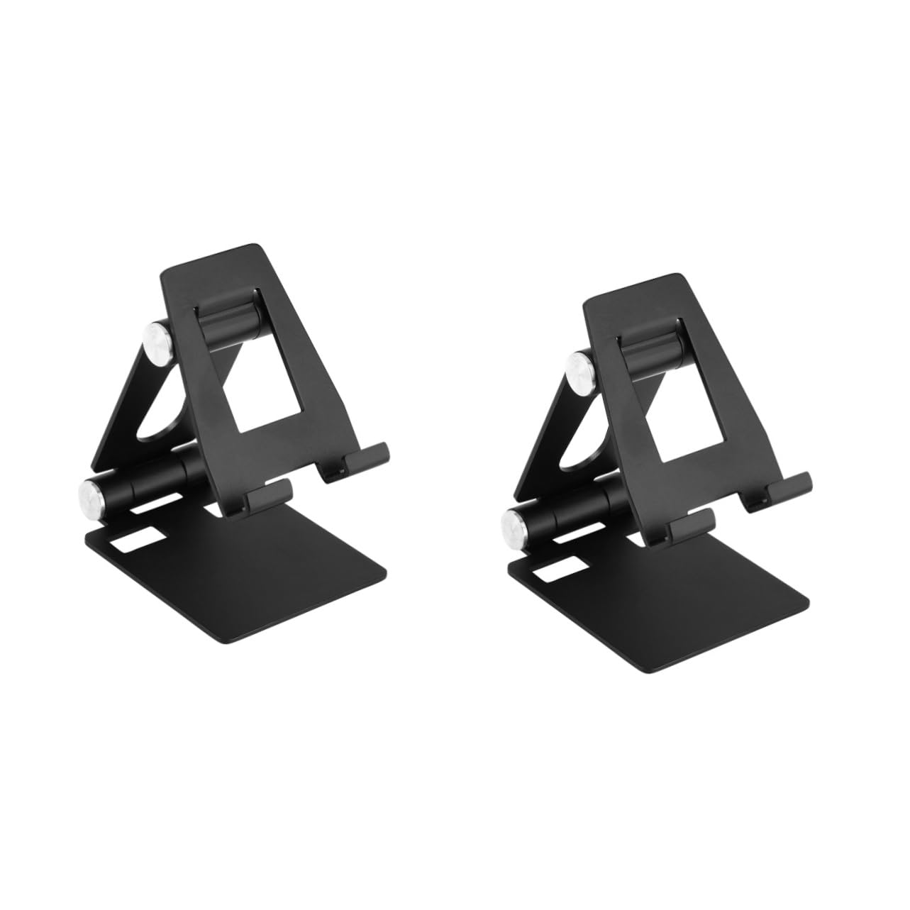 NOLITOY 2 Pack Foldable Tablet & Phone Stand Holder - Universal Adjustable Desktop Stand for iPhone, iPad, Samsung - Portable & Space-Saving Design for Home, Office, Travel & Video Watching