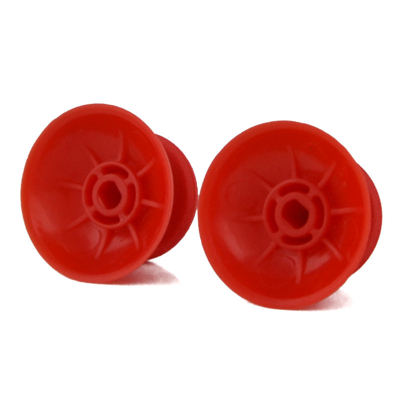 eXtremeRate Replacement 3D Analog Thumbsticks for PS4 Controller - Solid Red | Enhanced Grip & Precision for Gaming | Perfect for FPS, Racing & Action Games