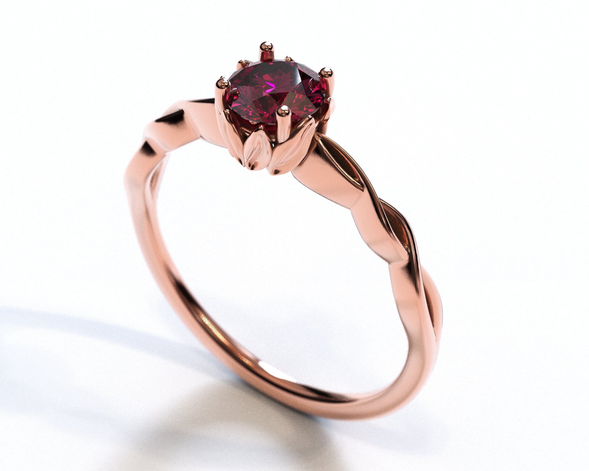 Exquisite Ruby & White Gold Engagement Ring for Women - Perfect for Proposals, Anniversaries & Special Occasions