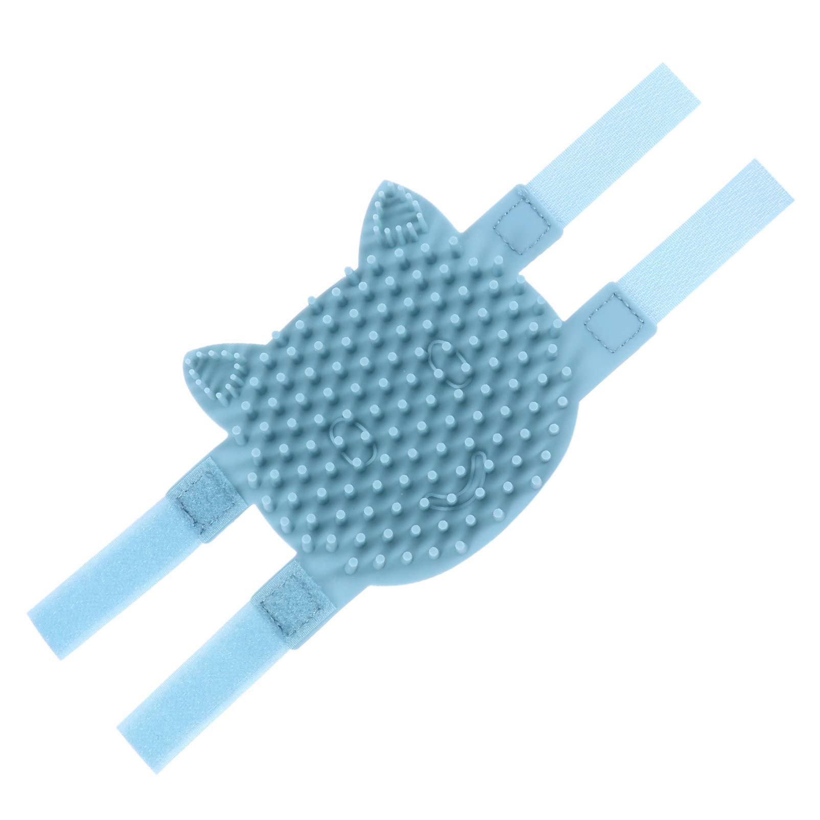 Pet Grooming Brush - Silicone Cat Face Scratcher & Massager for Wall Corners - Perfect for Small Cats & Dogs