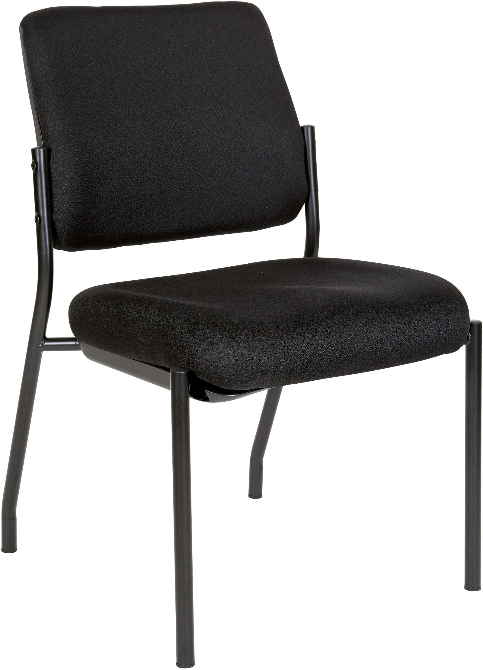 Office Star Padded Armless Visitor Chair - Ergonomic Guest Seating for Reception & Waiting Areas - Custom Colors Available [83720] - Perfect for Offices, Lobbies & Conference Rooms