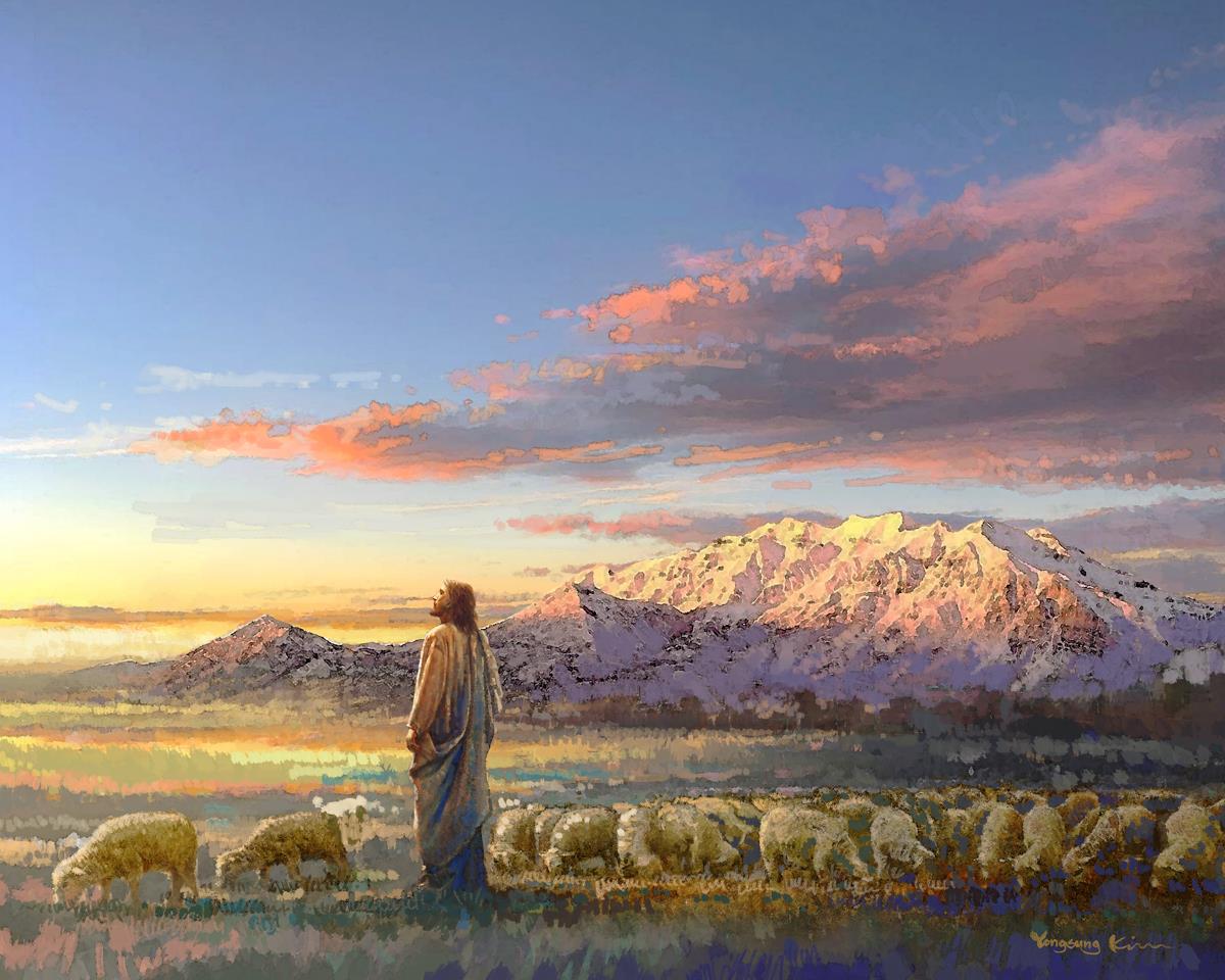 All His Majesty Christian Wall Art by Yongsung Kim - Inspirational Jesus Painting for Home, Church & Office Decor