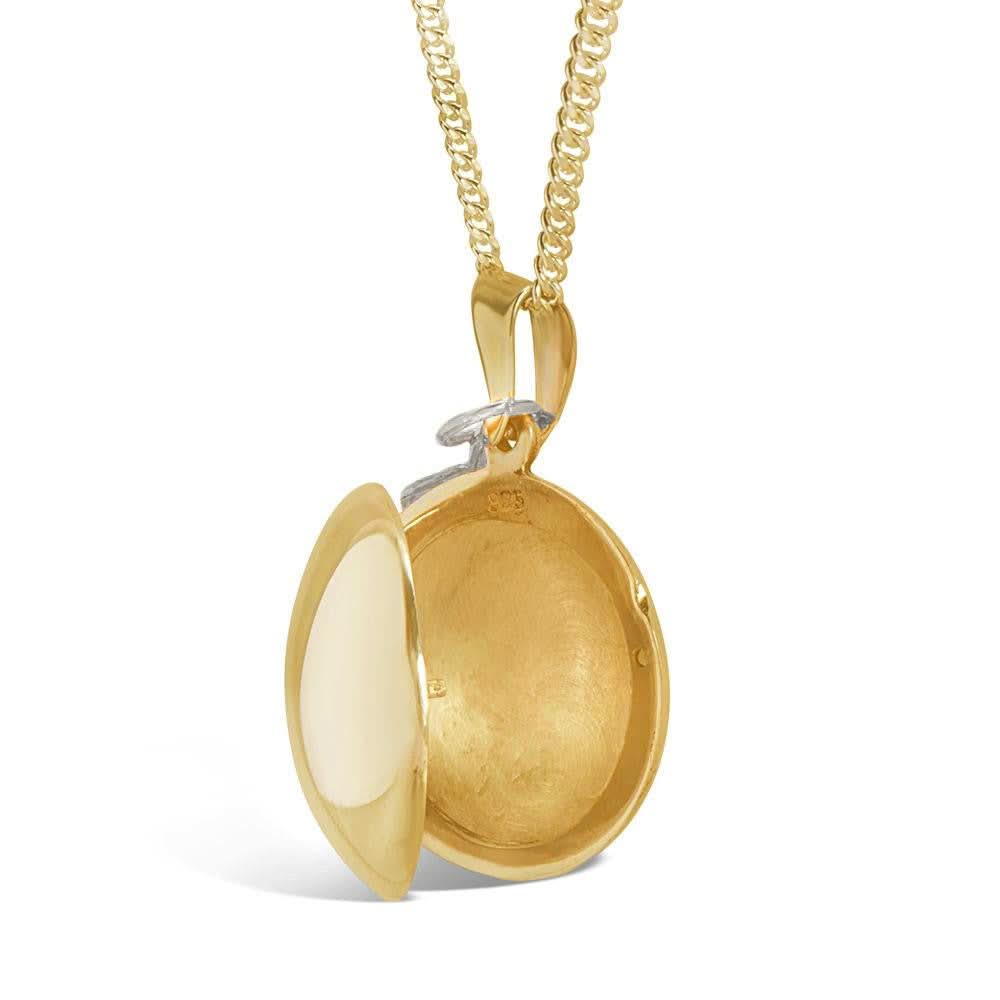 Elegant Gold Feather Locket Necklace - Dainty Jewelry Gift for Women - Perfect for Valentine's Day, Anniversary & Special Occasions