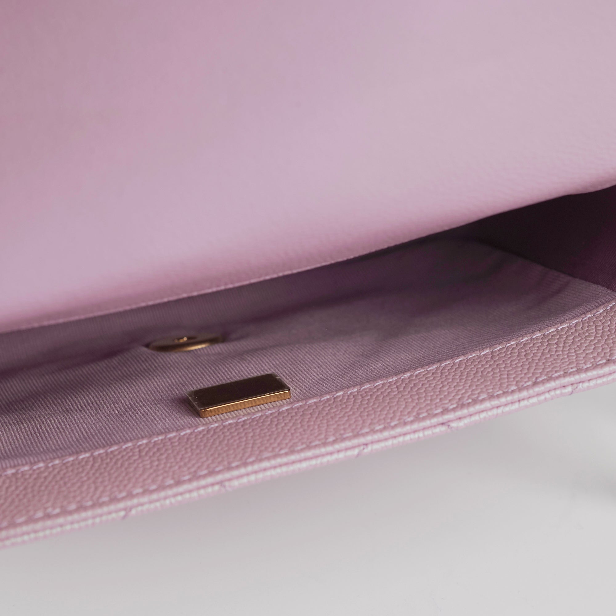 Chanel Caviar Leather My Perfect Square Mini Bag Iridescent Pink with Microchip - Perfect for Evening Parties, Date Nights & Luxury Fashion Accessories
